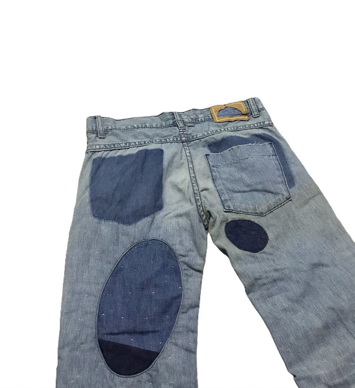 Designer 29x30 🔥Archived🔥 Cosmic wonder patchwork blue denim jeans Size US 29 - 5 Thumbnail
