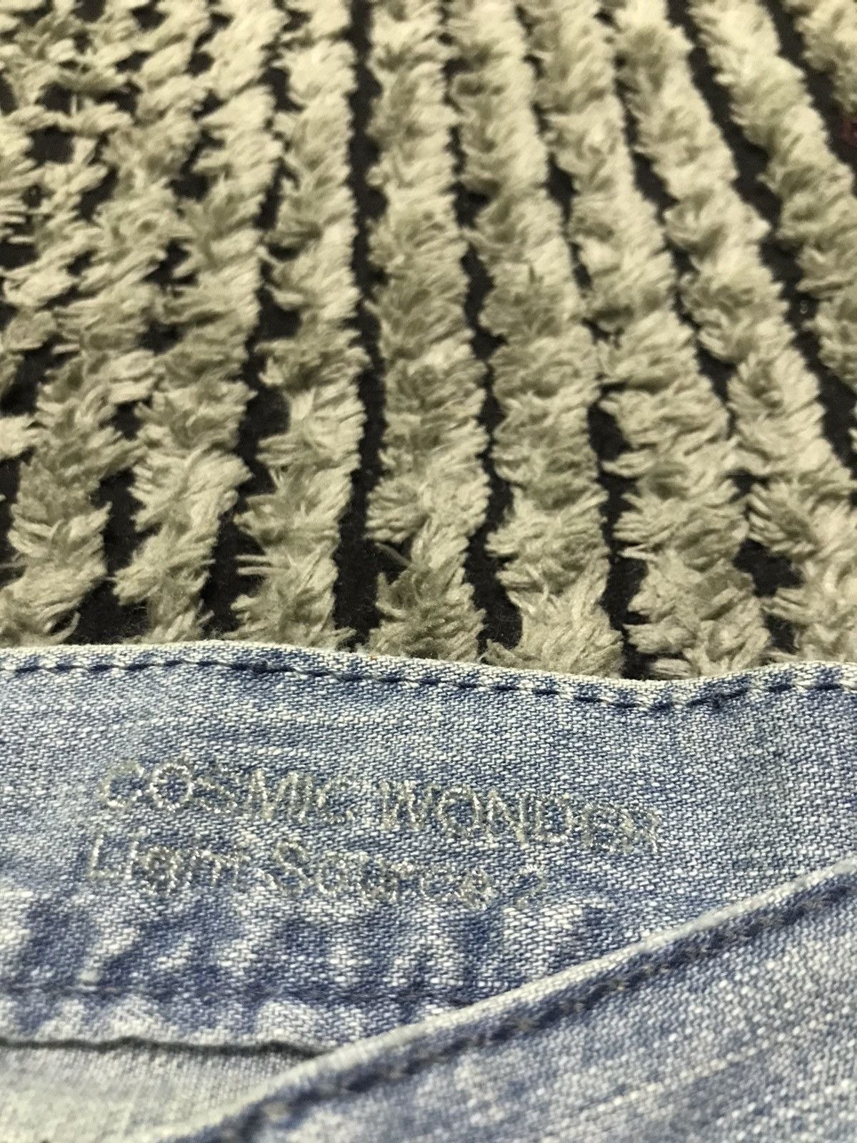 Designer 29x30 🔥Archived🔥 Cosmic wonder patchwork blue denim jeans Size US 29 - 7 Thumbnail