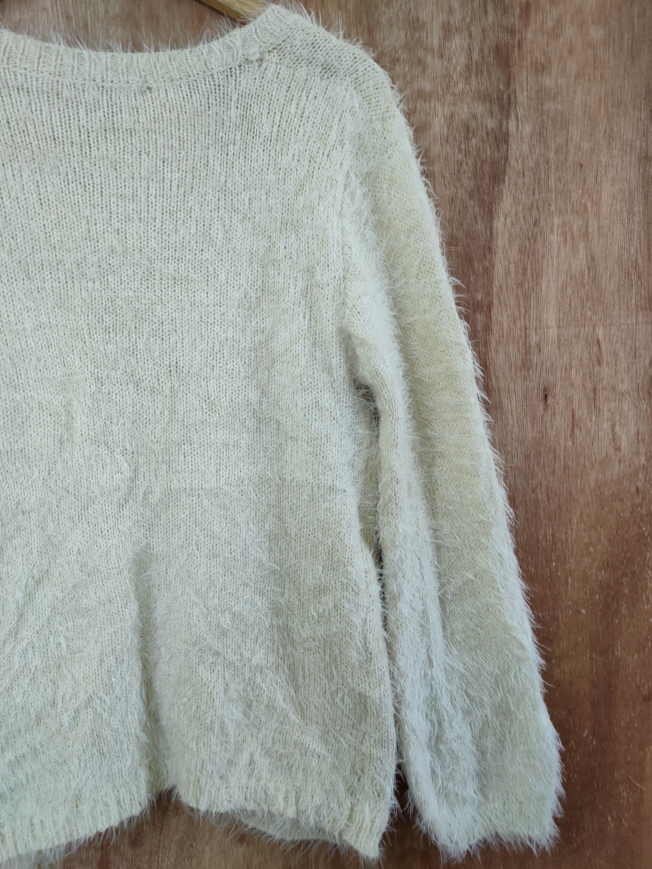 Homespun Knitwear DL George mohair fur shaggy fleece cardigan knitwear #46-499 Size US M / EU 48-50 / 2 - 9 Thumbnail