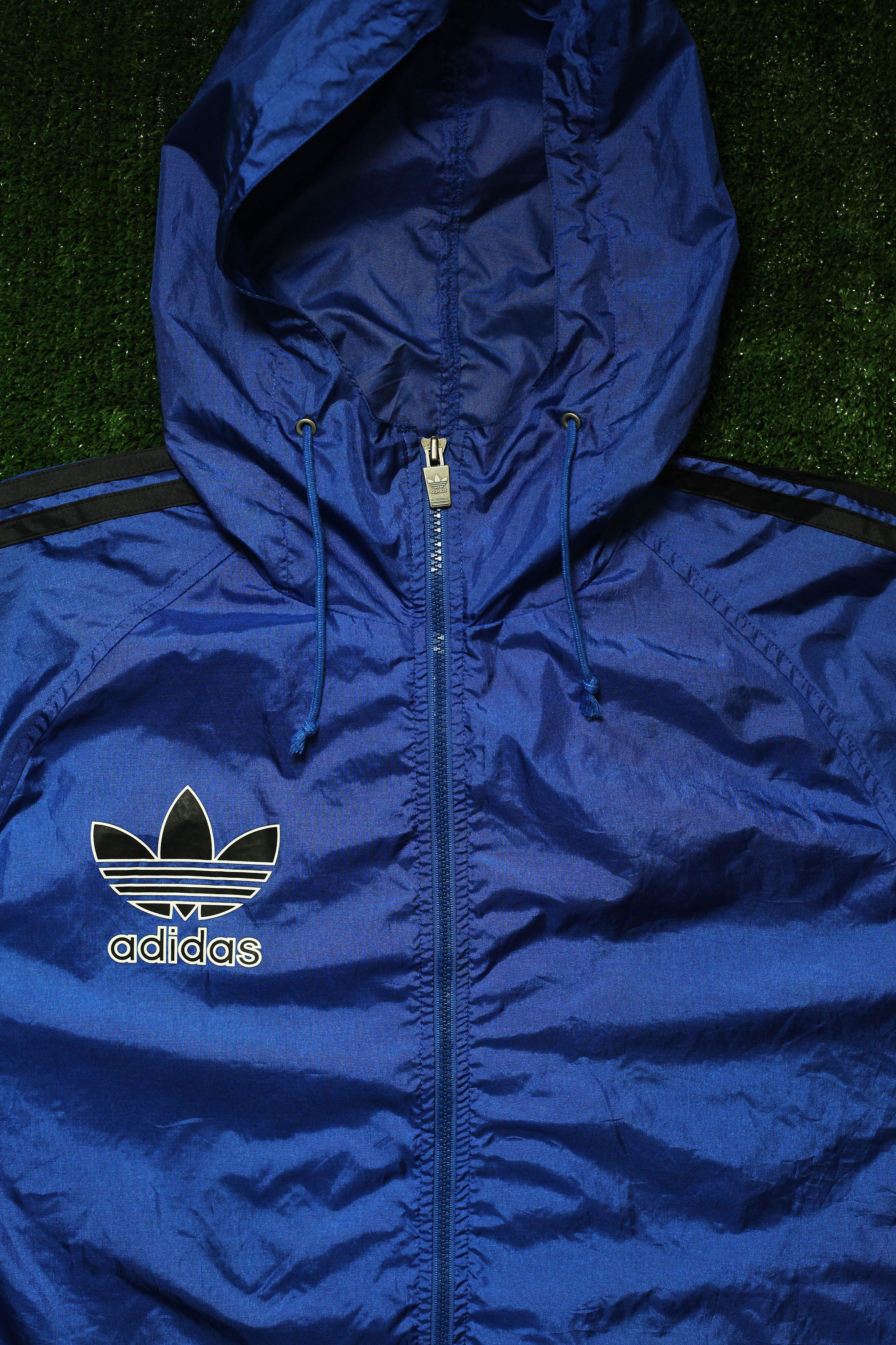 Adidas × Vintage Big hoodie Logo parka coat Windbreaker - not leather Size US XL / EU 56 / 4 - 3 Thumbnail