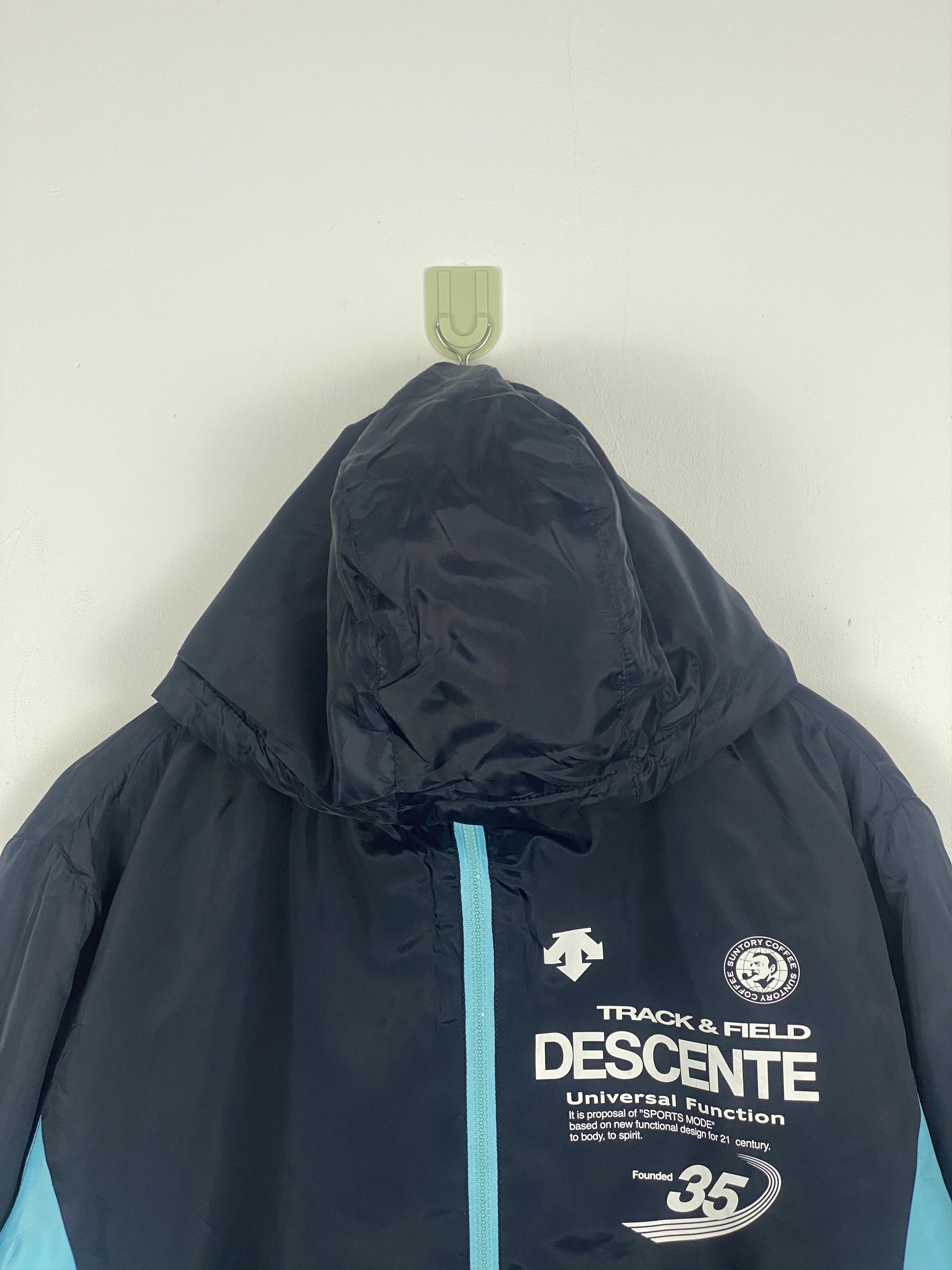 Descente Vintage Descente X Suntory Coffee Zipper Ups Jacket AH0074 Size US XL / EU 56 / 4 - 2 Thumbnail