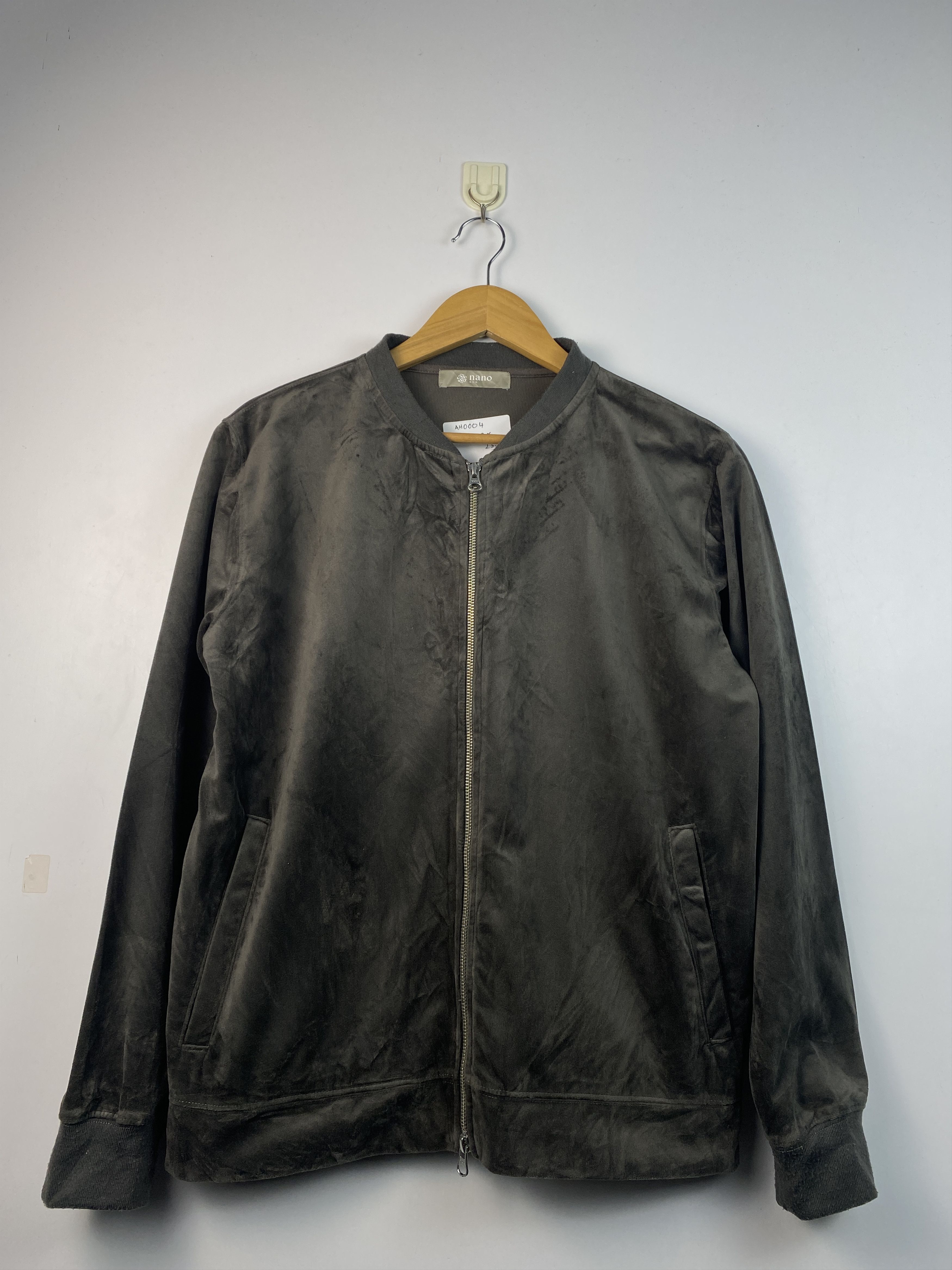 Japanese Brand Vintage Nano&Co Brown Zipper Ups Bomber Jacket AH0004 Size US M / EU 48-50 / 2 - 1 Thumbnail