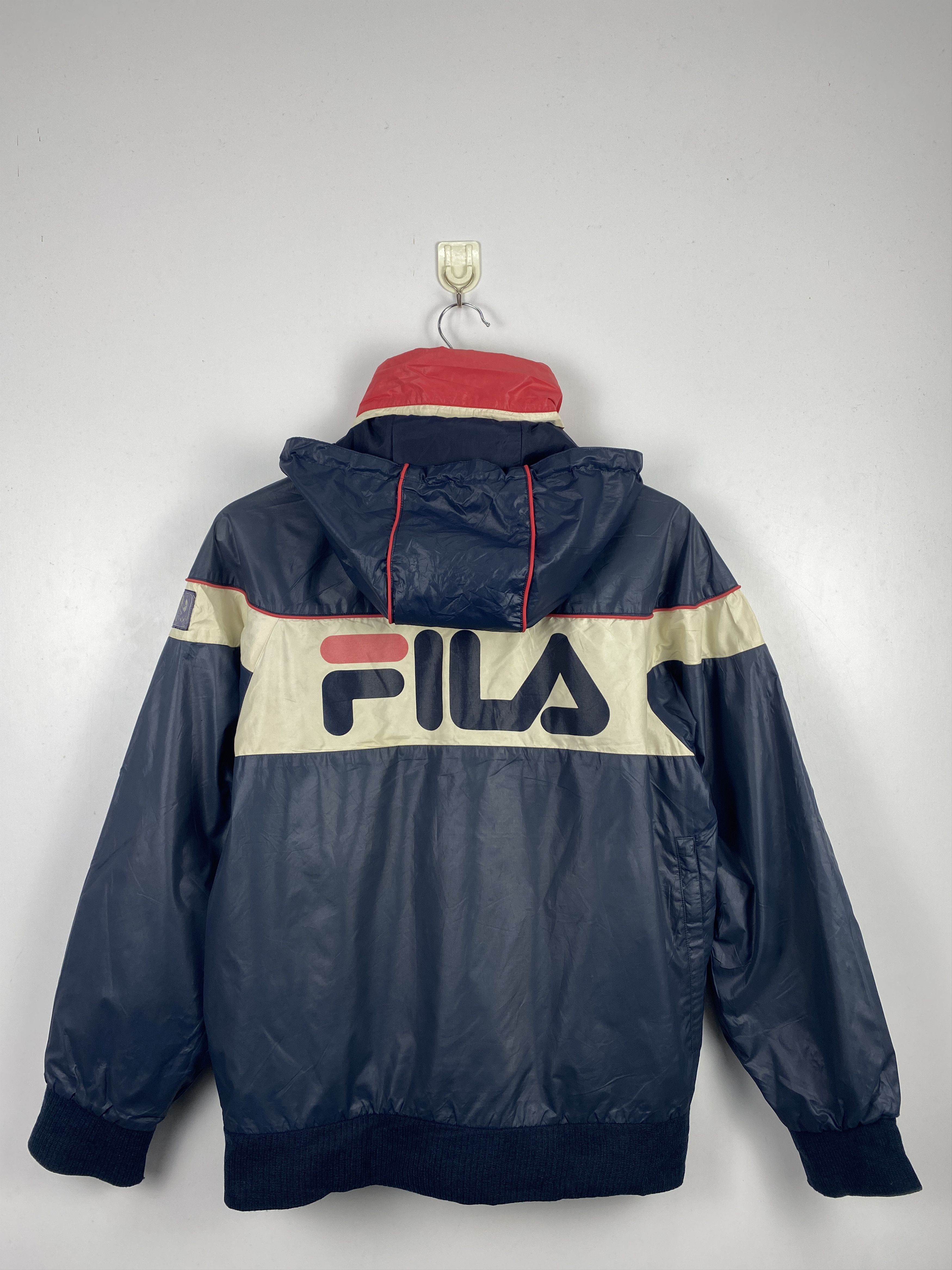FILA - 未使用 美品 FILA PERTEX ANORAK 防水 M gore tex Vintage 80's FILA Italia Logo GORE-TEX Laminat Waterproof