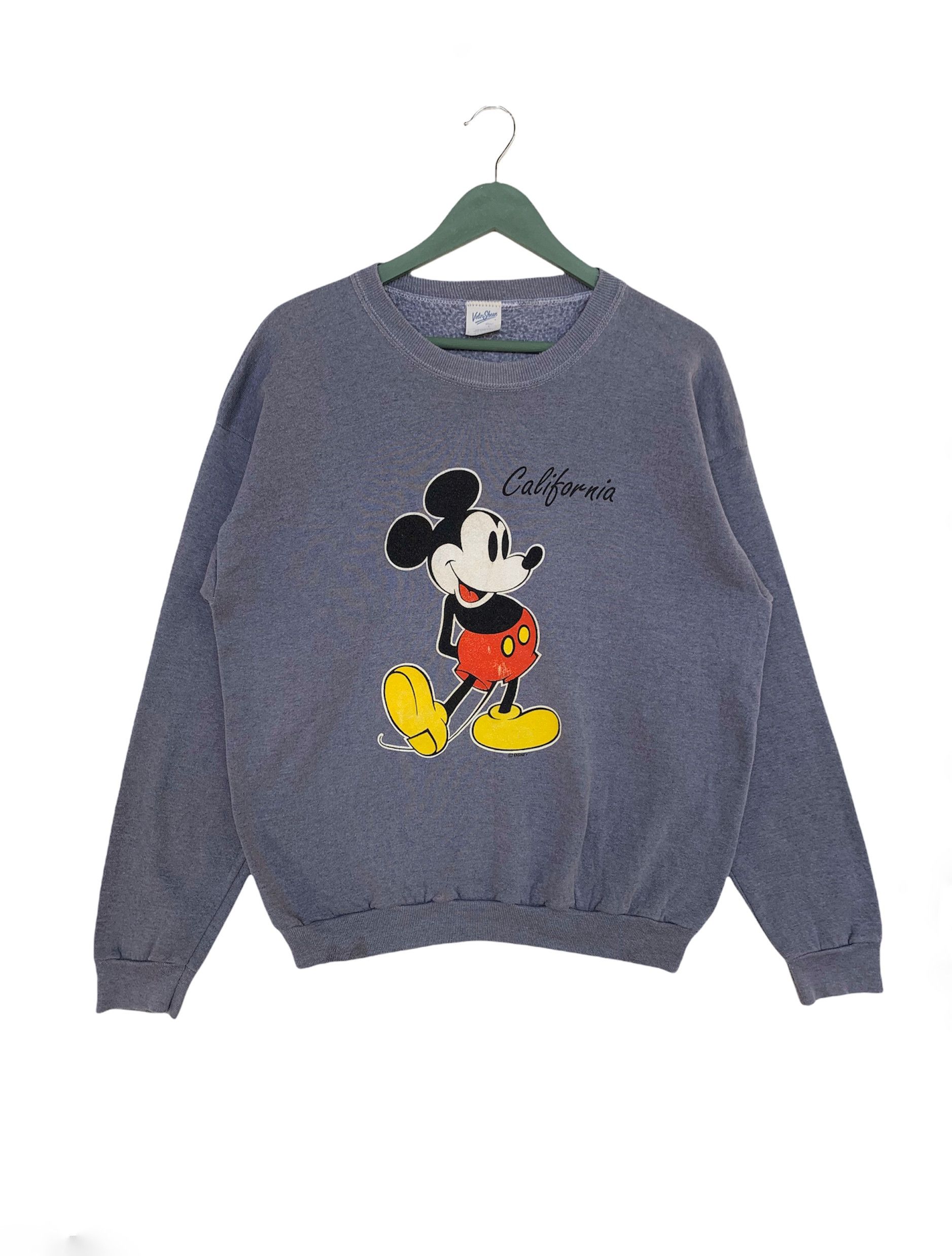 Disney × Mickey Mouse × Velva Sheen Vintage 90s Mickey Mouse Sweatshirt Size US L / EU 52-54 / 3 - 1 Thumbnail