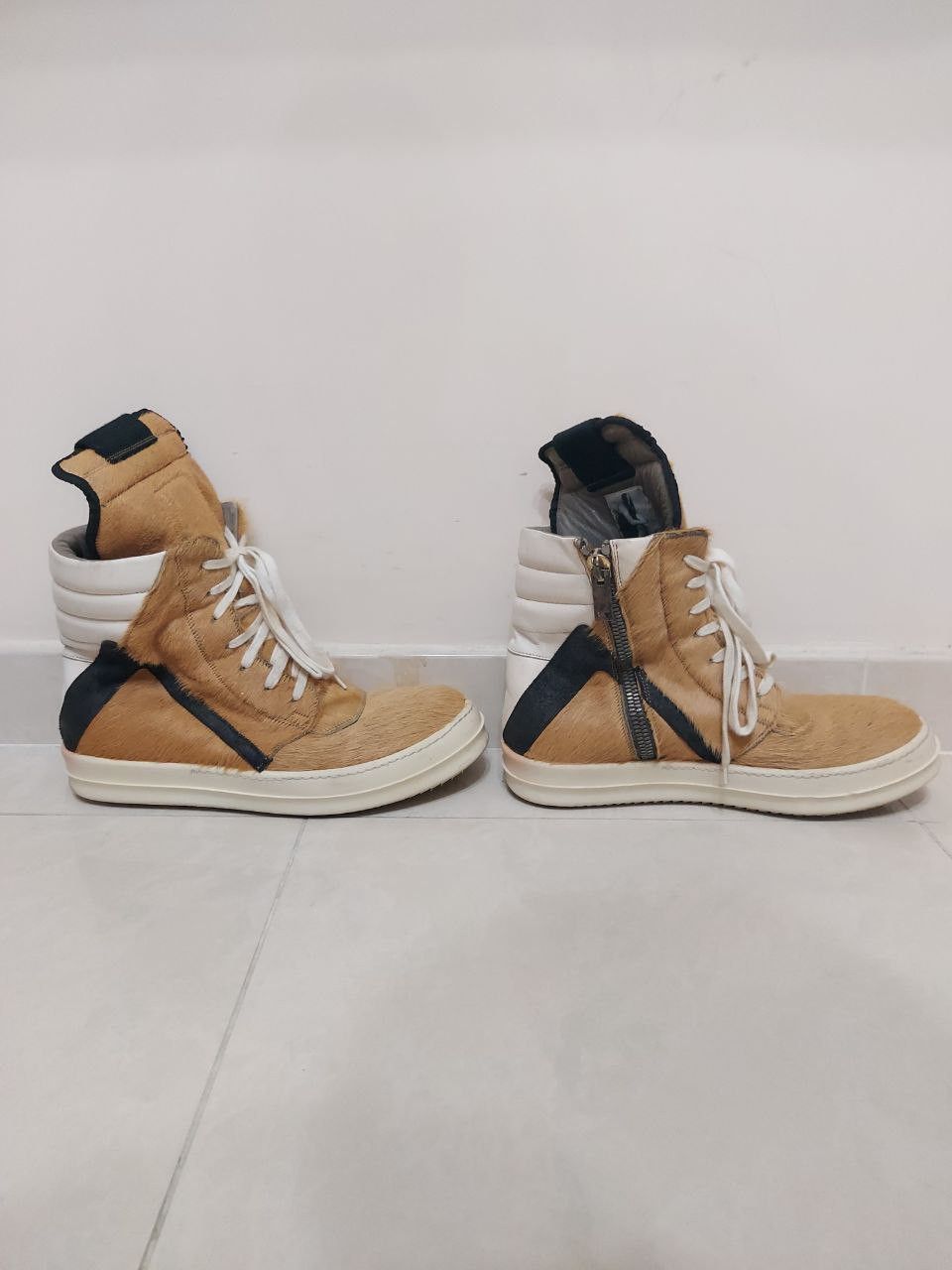 Rick Owens FW13 AW13 Plinth Pony Hair Geobasket Size US 9 / EU 42 - 2 Thumbnail