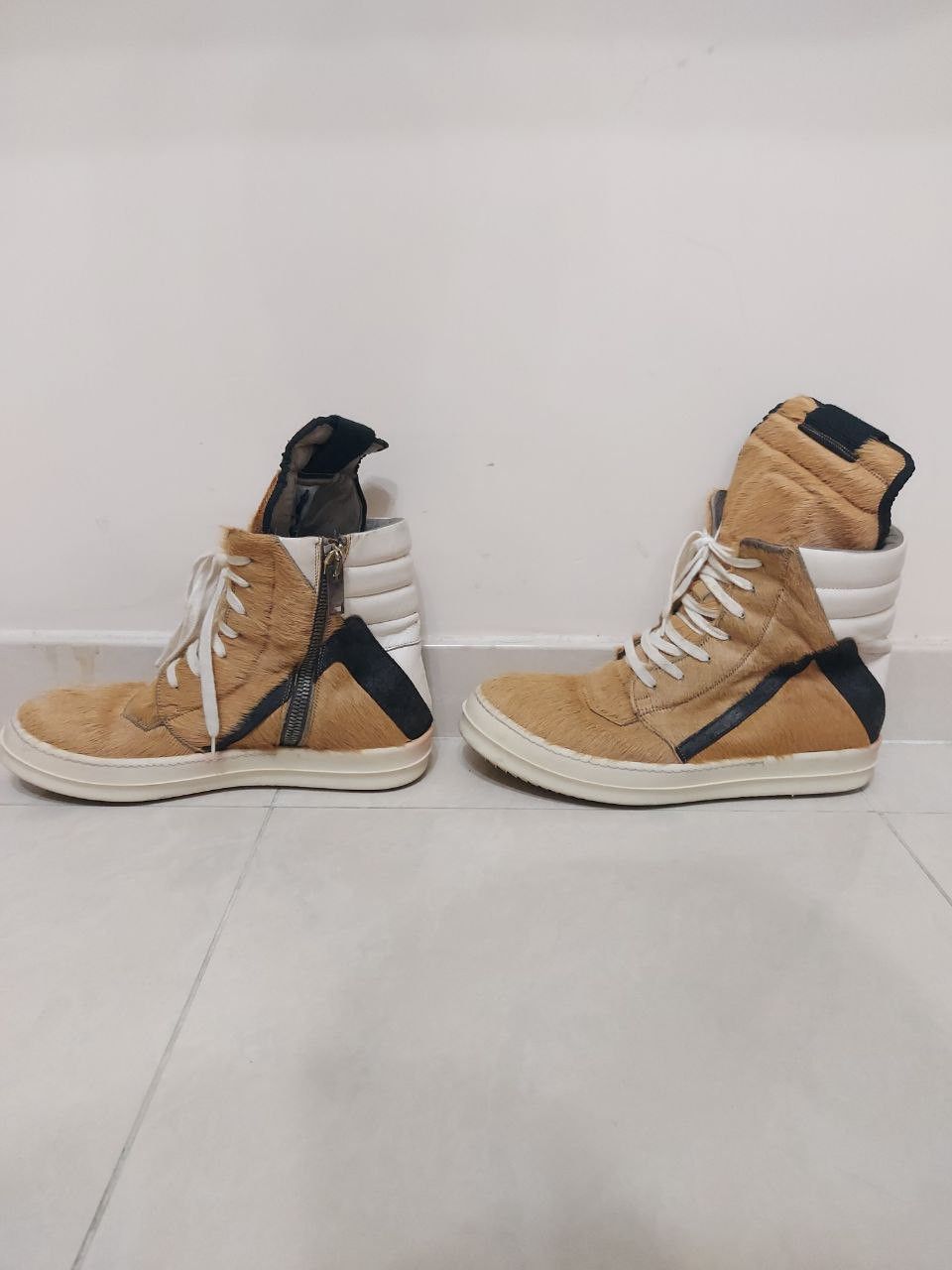 Rick Owens FW13 AW13 Plinth Pony Hair Geobasket Size US 9 / EU 42 - 3 Thumbnail