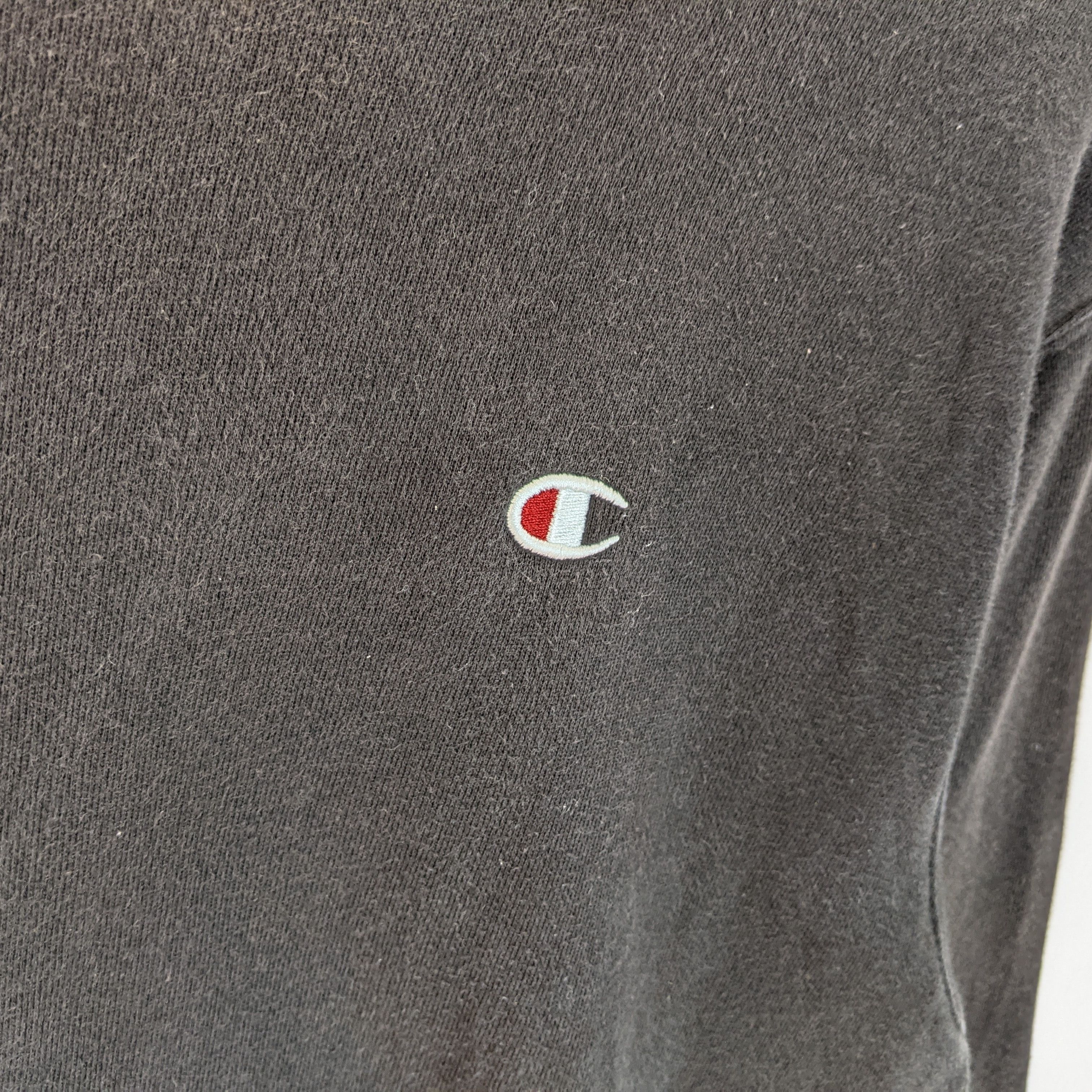 Champion CHAMPION Streetwear Black Plain Jumper Sweatshirt Size US M / EU 48-50 / 2 - 7 Thumbnail