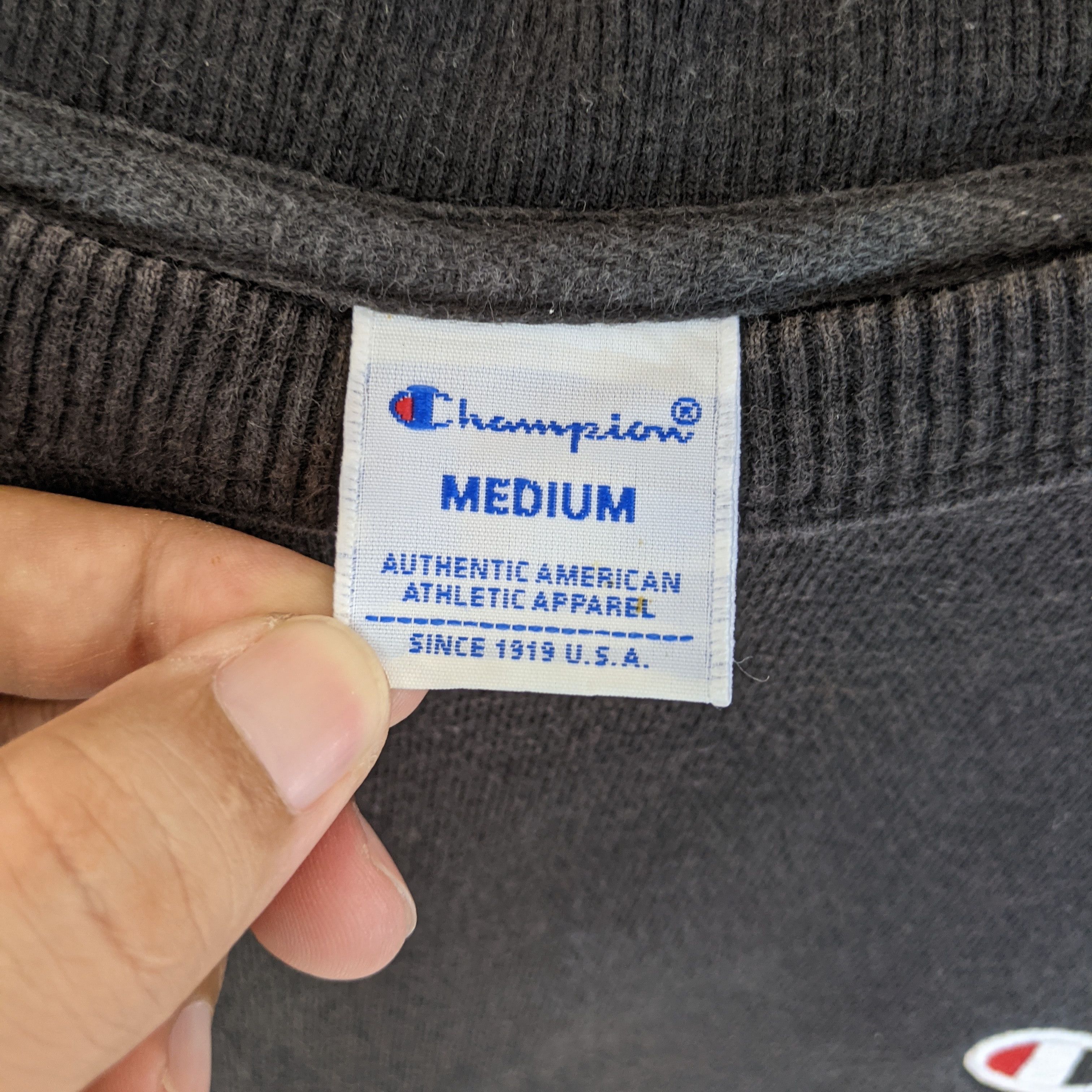 Champion CHAMPION Streetwear Black Plain Jumper Sweatshirt Size US M / EU 48-50 / 2 - 8 Thumbnail