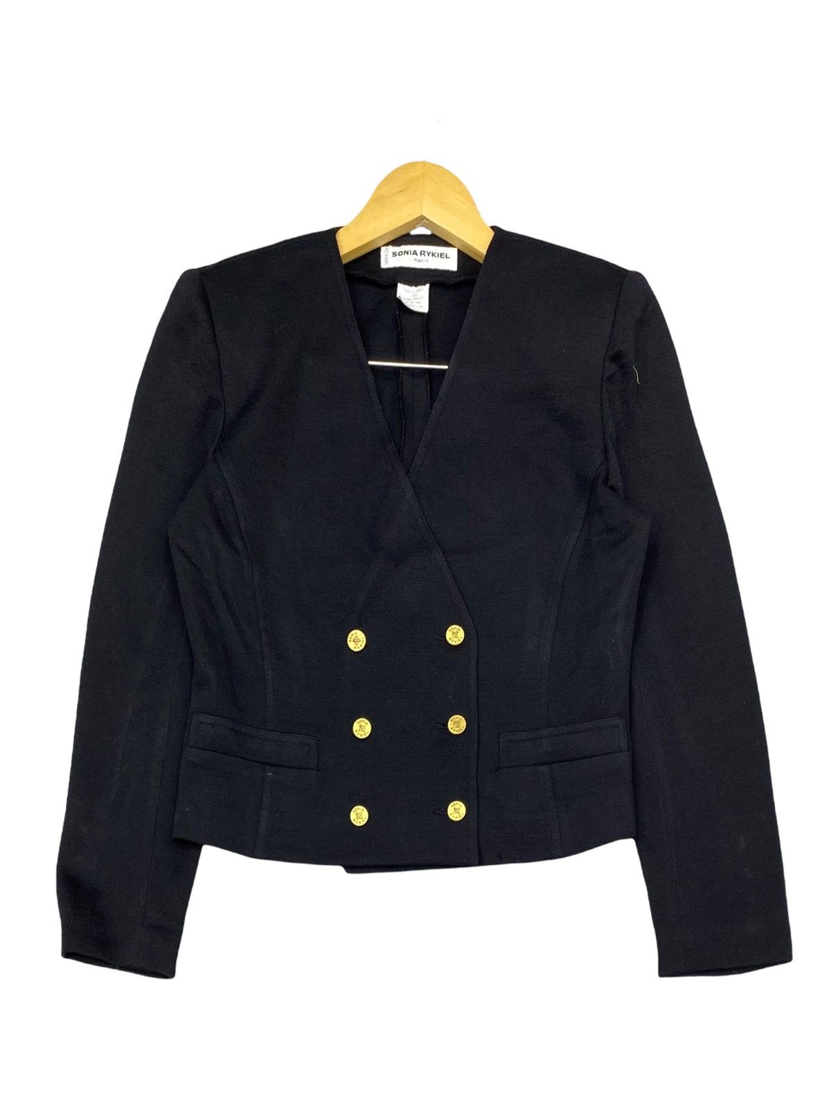 Issey Miyake × Sonia Rykiel SONIA RYKIEL PARIS CROPPED TOP JACKET Size S / US 4 / IT 40 - 2 Thumbnail