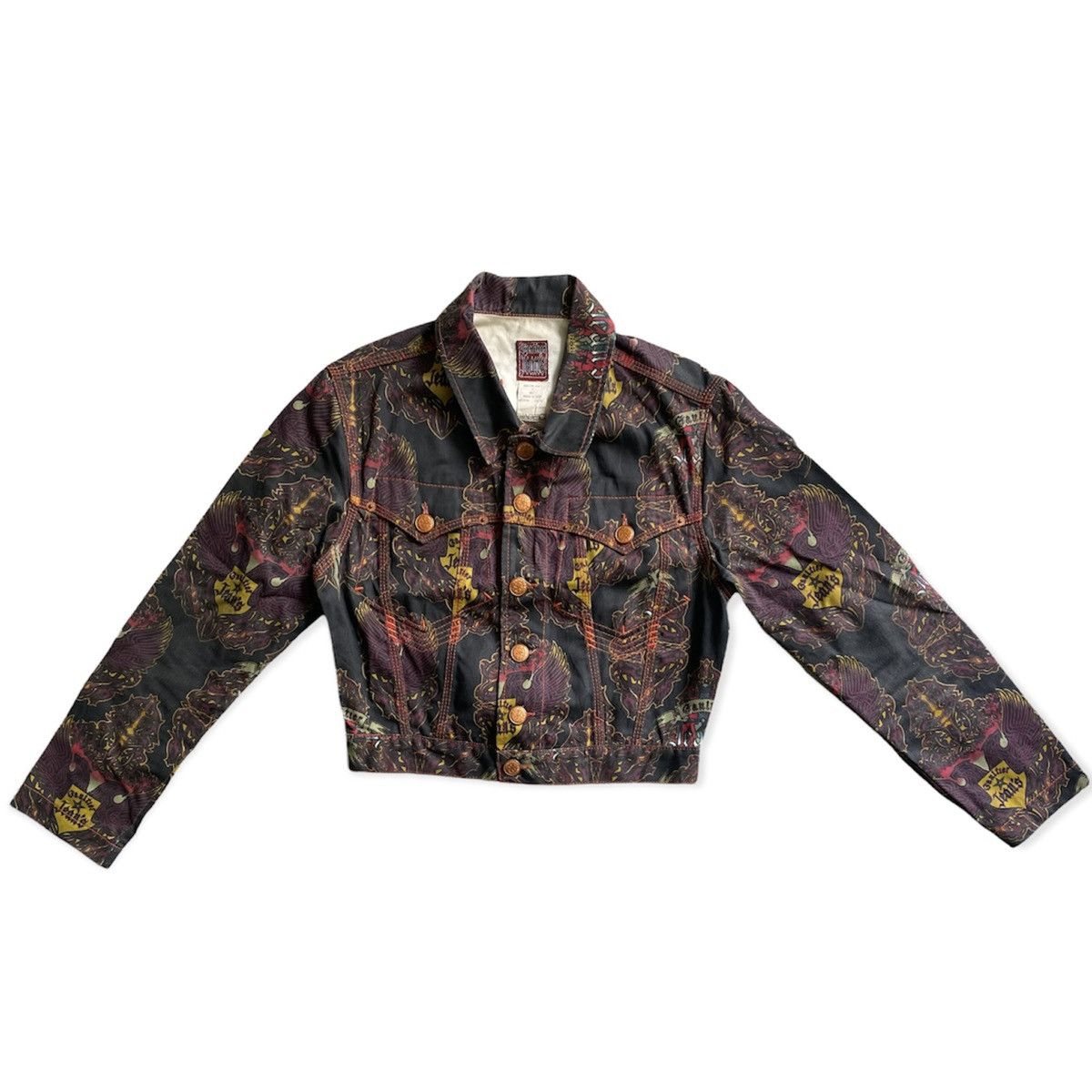 Jean Paul Gaultier Vintage 90’s Tribal Cropped Jacket Size US S / EU 44-46 / 1 - 2 Thumbnail