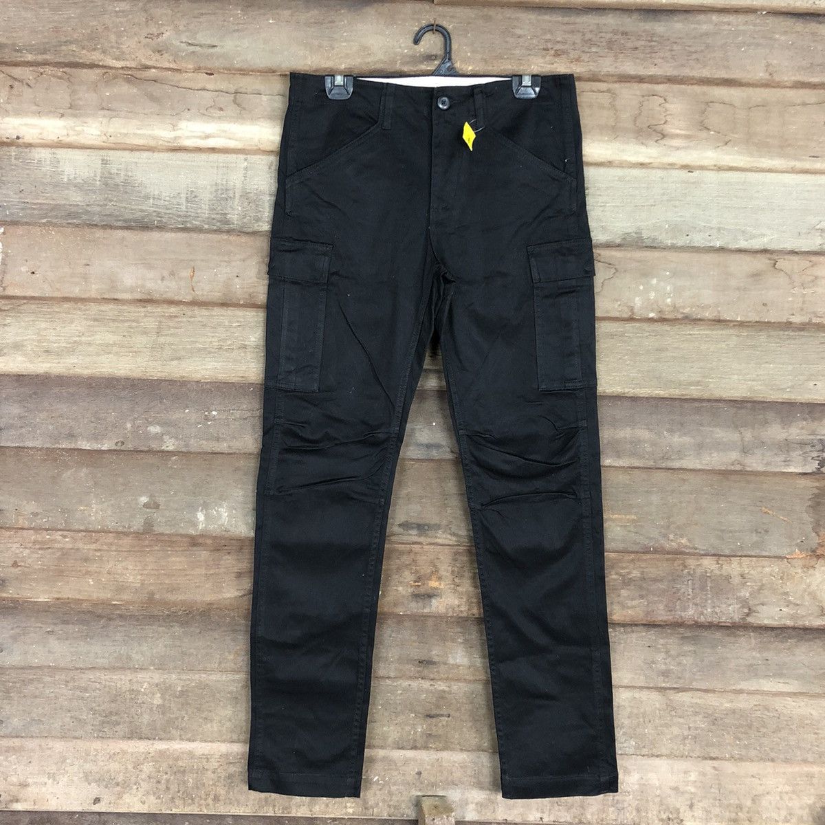 image of Vintage Back Number Black Utility Multipocket Cargo Pants 2995, Men's (Size 30)