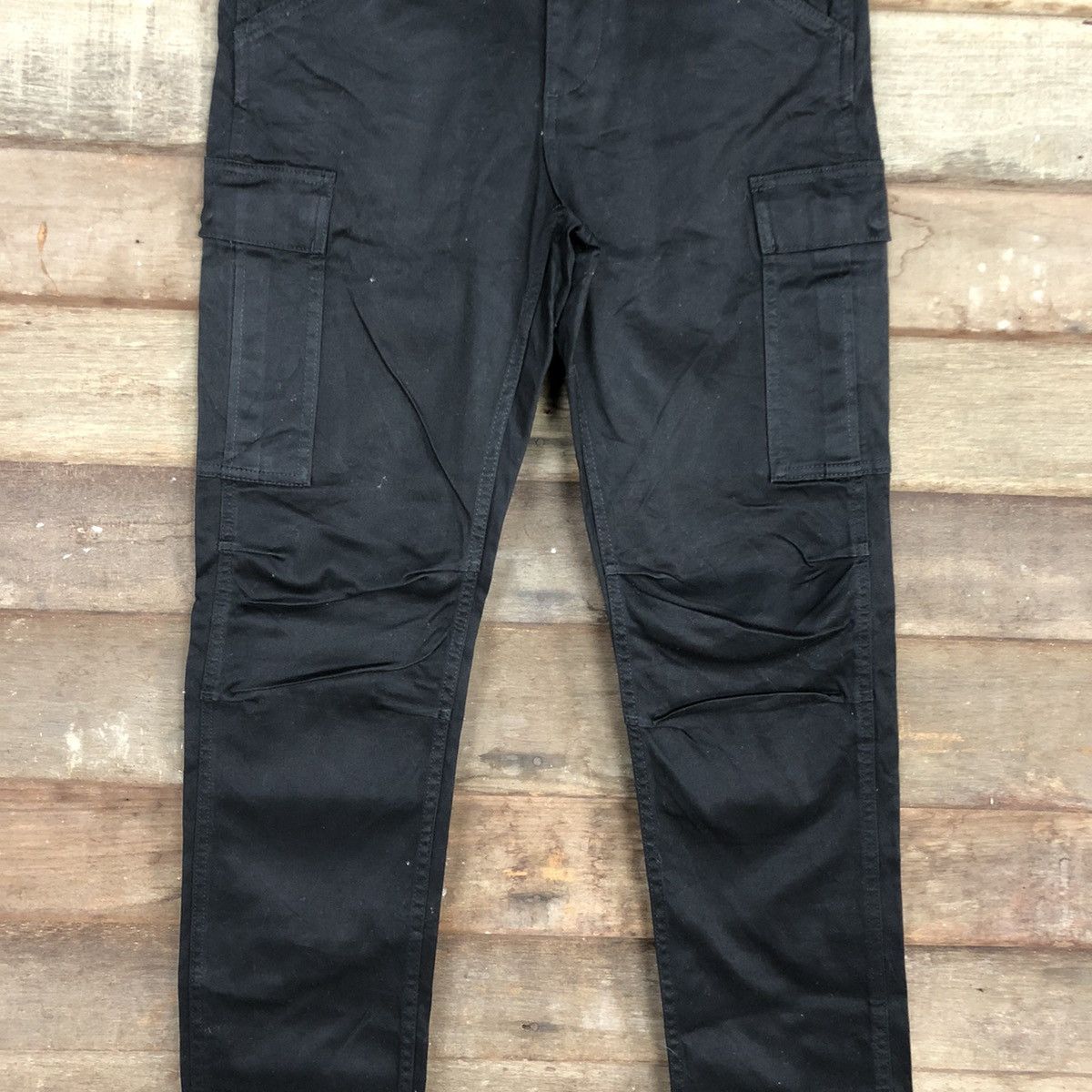 Japanese Brand Back Number Black utility Multipocket Cargo Pants #2995 Size US 30 / EU 46 - 4 Thumbnail
