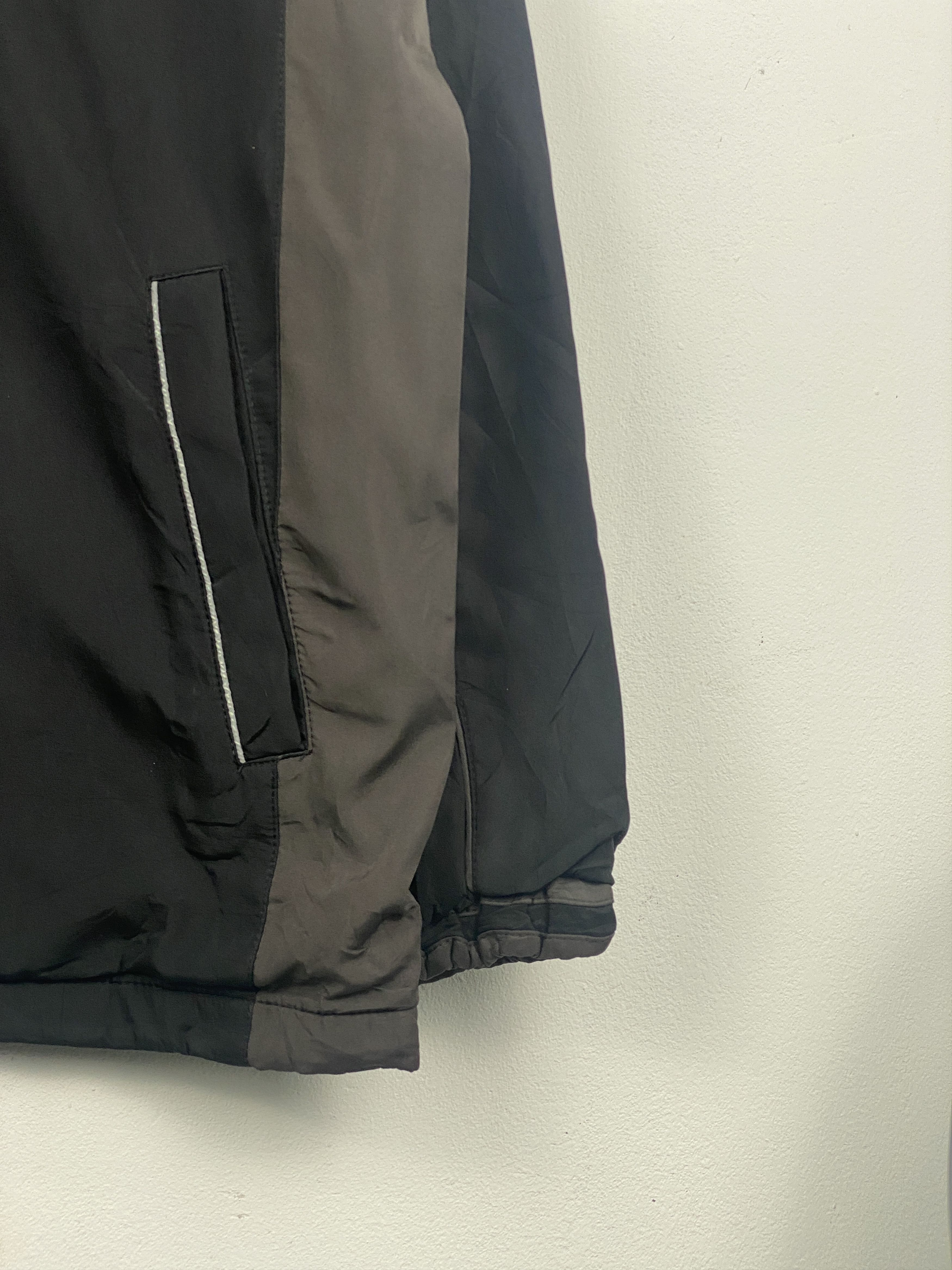 Vintage First Down Zipper Ups Jacket Black AH0066