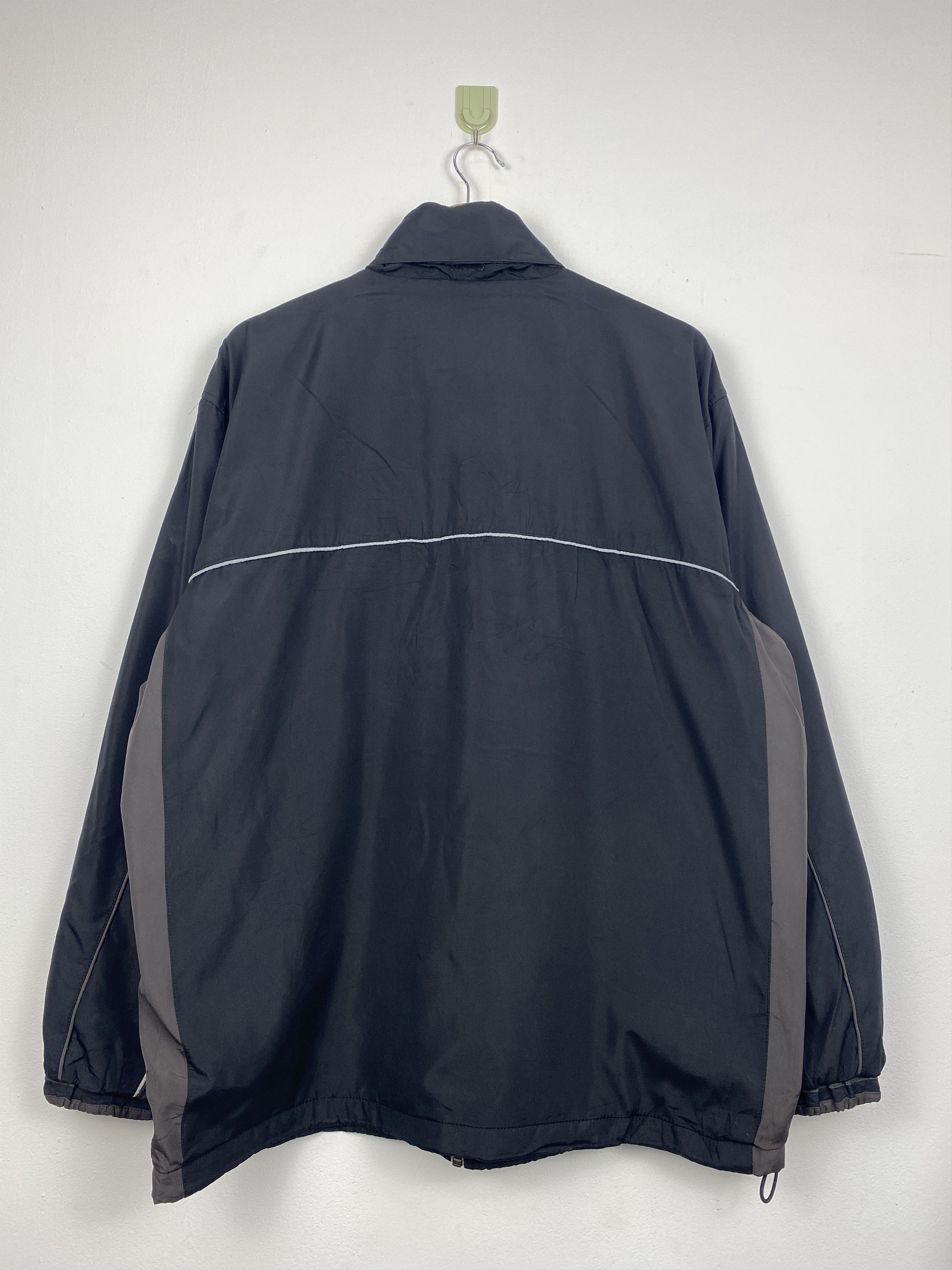 Vintage First Down Zipper Ups Jacket Black AH0066