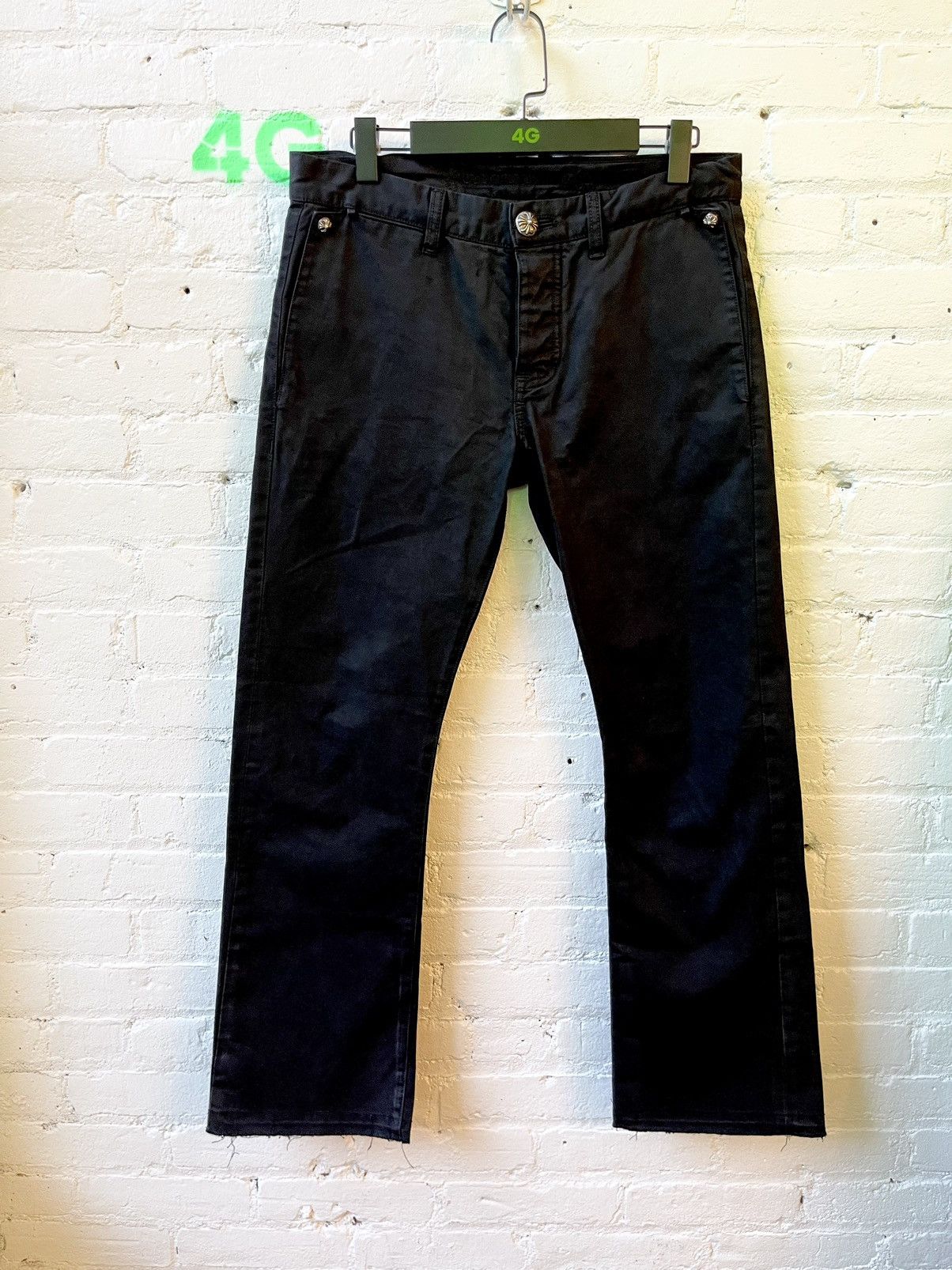 Chrome Hearts Chrome Hearts Black Chino Skater Jeans Pants Fit 31 or 32 Size US 33 - 1 Thumbnail