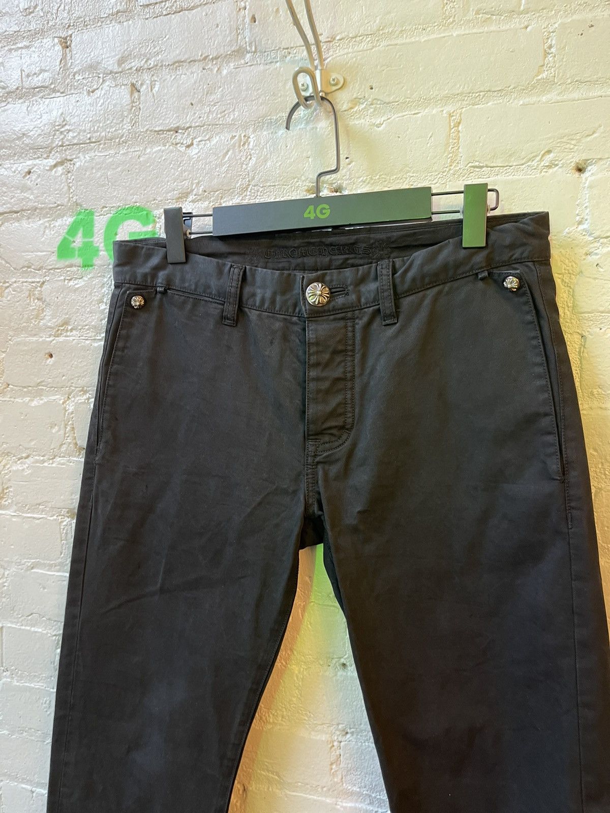 Chrome Hearts Chrome Hearts Black Chino Skater Jeans Pants Fit 31 or 32 Size US 33 - 2 Thumbnail