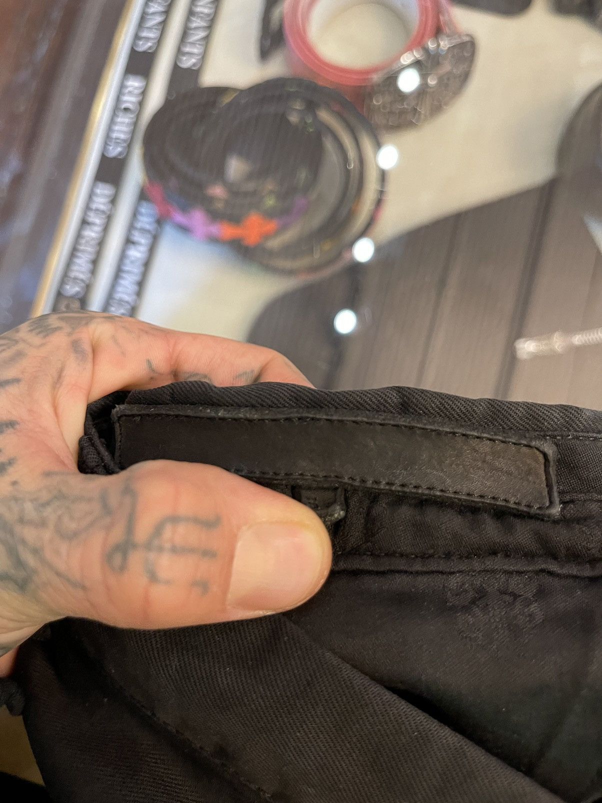 Chrome Hearts Chrome Hearts Black Chino Skater Jeans Pants Fit 31 or 32 Size US 33 - 11 Thumbnail