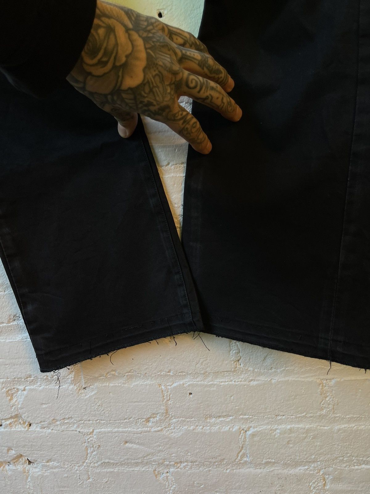 Chrome Hearts Chrome Hearts Black Chino Skater Jeans Pants Fit 31 or 32 Size US 33 - 5 Thumbnail