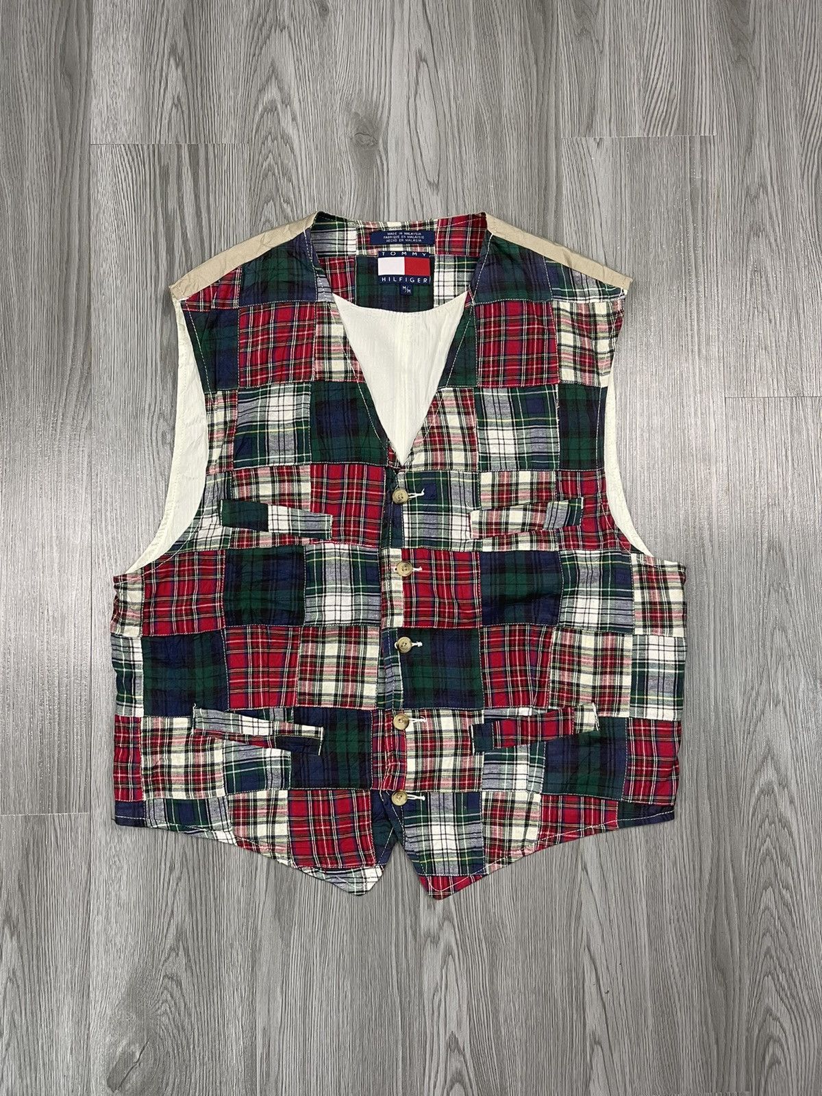 Patchwork Tommy Hilfiger casual vest