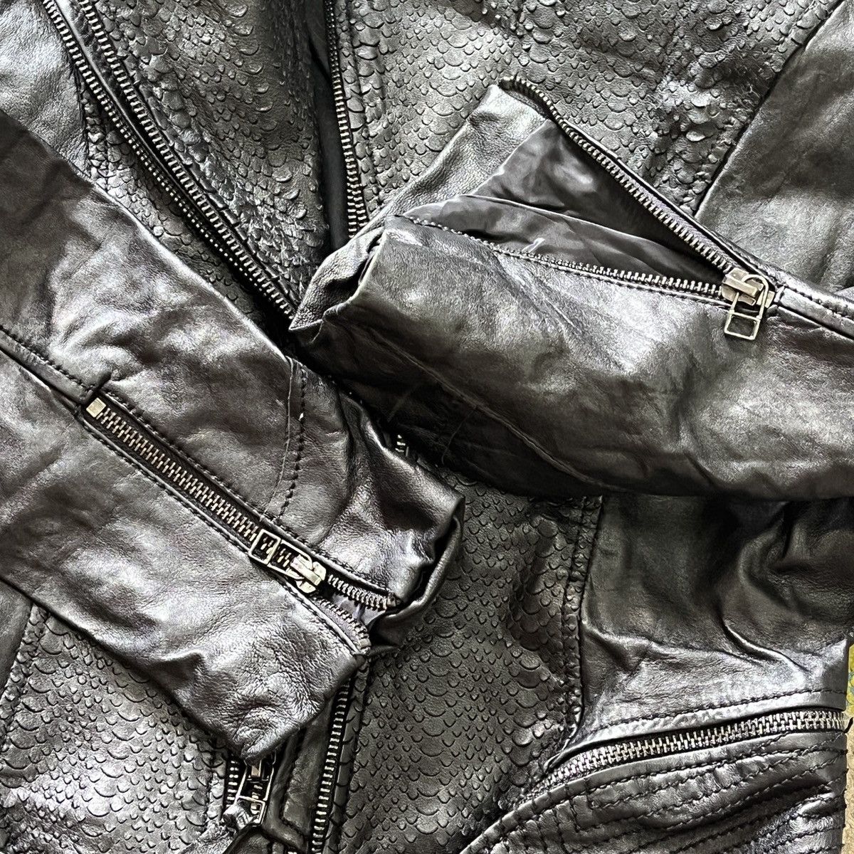 Seditionaries Snake Pattern Jessi New York Biker Jacket Size S / US 4 / IT 40 - 18 Thumbnail