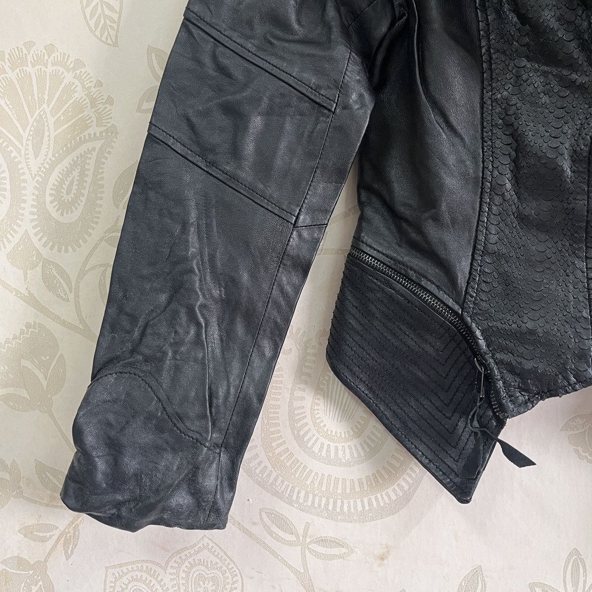 Seditionaries Snake Pattern Jessi New York Biker Jacket Size S / US 4 / IT 40 - 4 Thumbnail