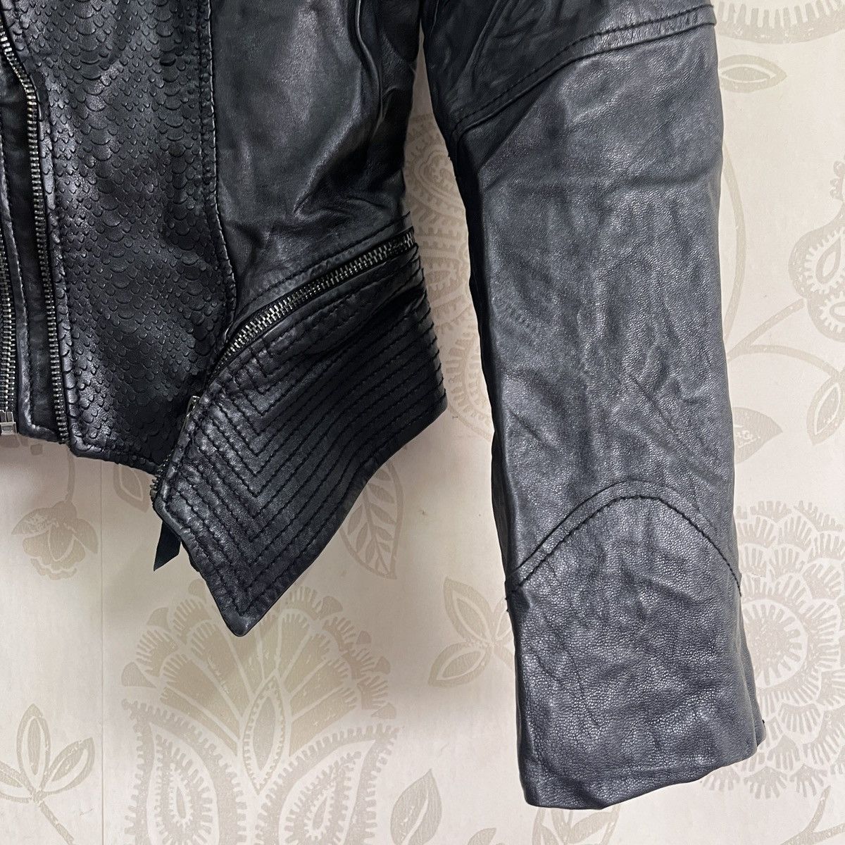 Seditionaries Snake Pattern Jessi New York Biker Jacket Size S / US 4 / IT 40 - 5 Thumbnail
