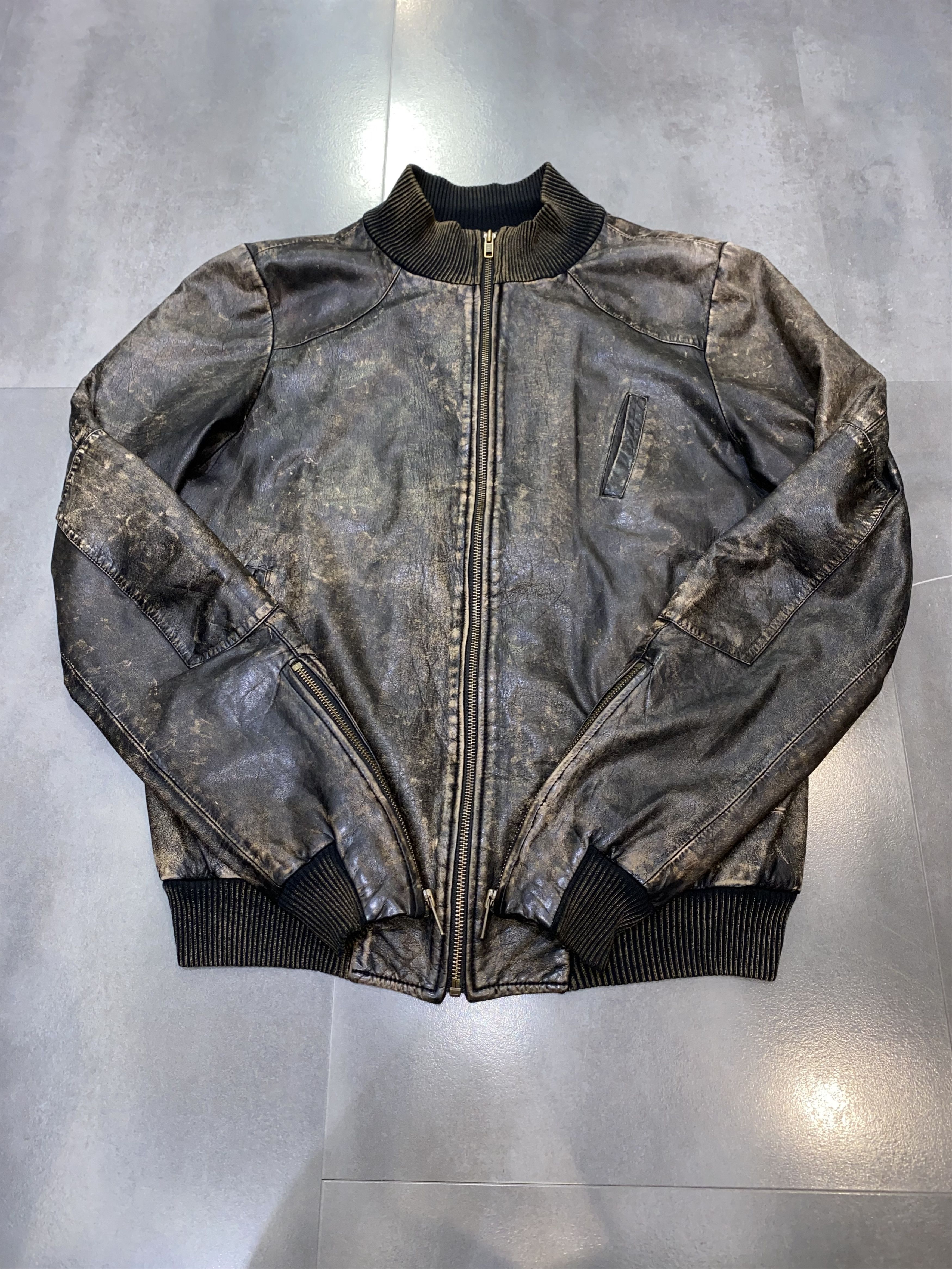 Ksubi Archive Ksubi Distressed Zipped Biker Leather Jacket Size US M / EU 48-50 / 2 - 9 Thumbnail