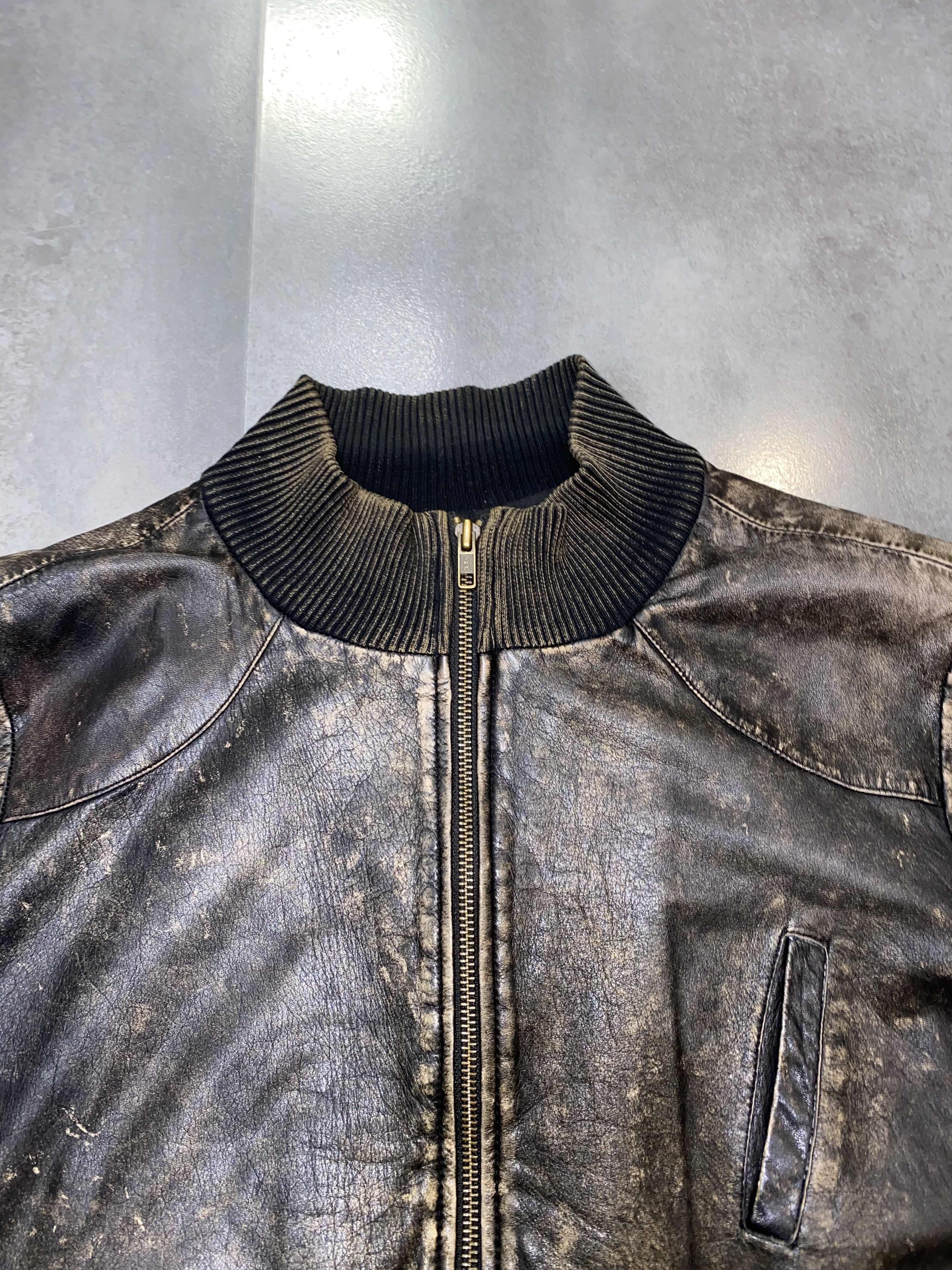 Ksubi Archive Ksubi Distressed Zipped Biker Leather Jacket Size US M / EU 48-50 / 2 - 11 Thumbnail