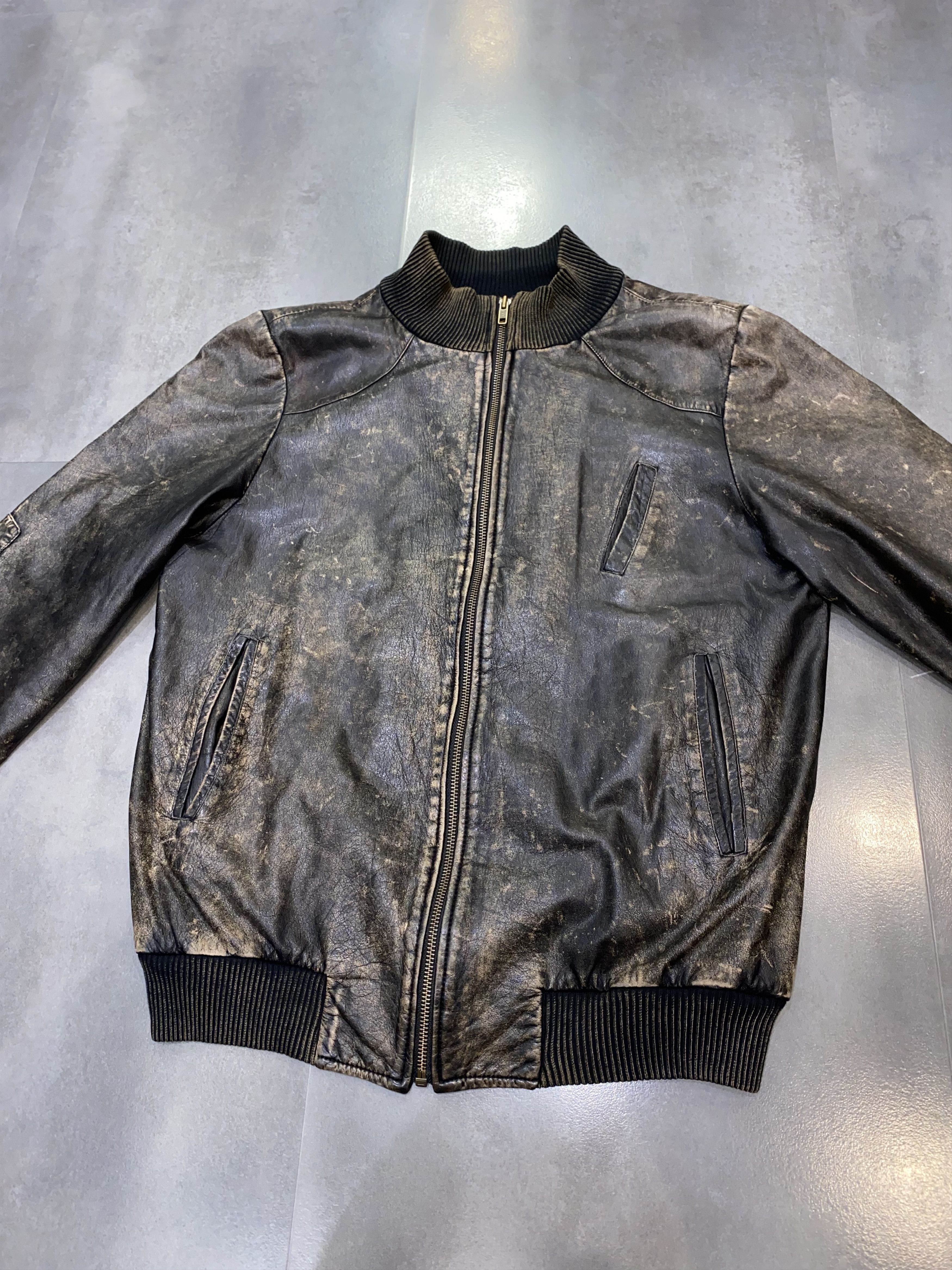 Ksubi Archive Ksubi Distressed Zipped Biker Leather Jacket Size US M / EU 48-50 / 2 - 10 Thumbnail