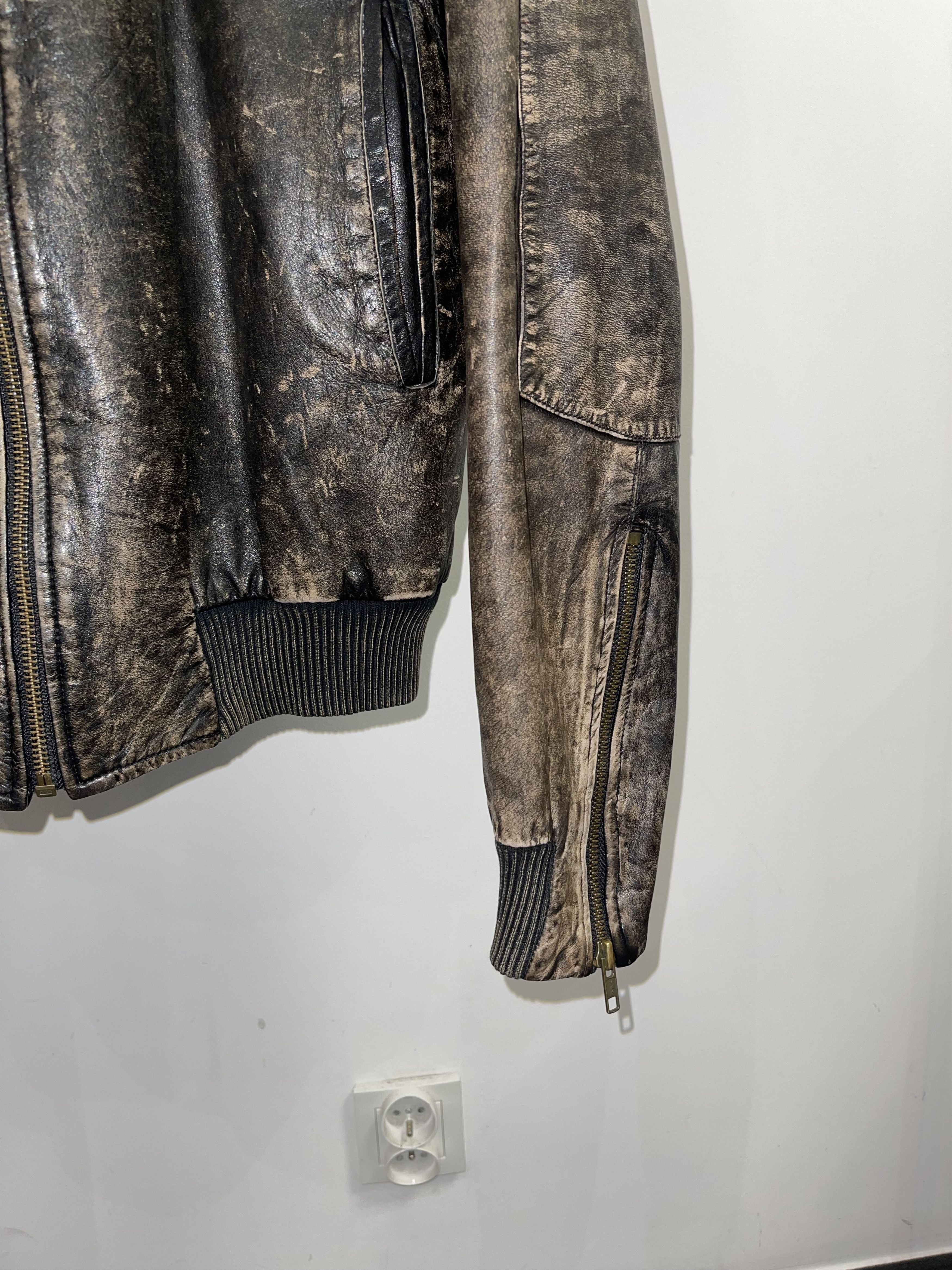 Ksubi Archive Ksubi Distressed Zipped Biker Leather Jacket Size US M / EU 48-50 / 2 - 3 Thumbnail