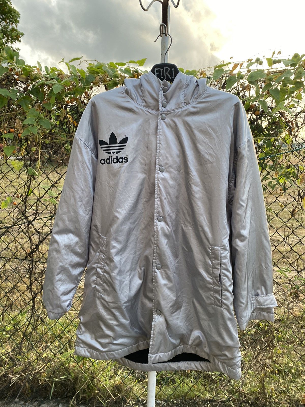 Adidas 90s Adidas Trefoil Sherpa Jacket Size US M / EU 48-50 / 2 - 2 Thumbnail