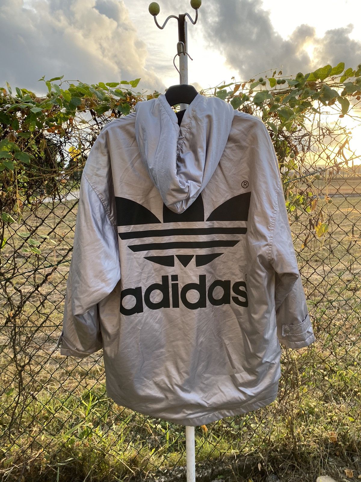 Adidas 90s Adidas Trefoil Sherpa Jacket Size US M / EU 48-50 / 2 - 1 Thumbnail