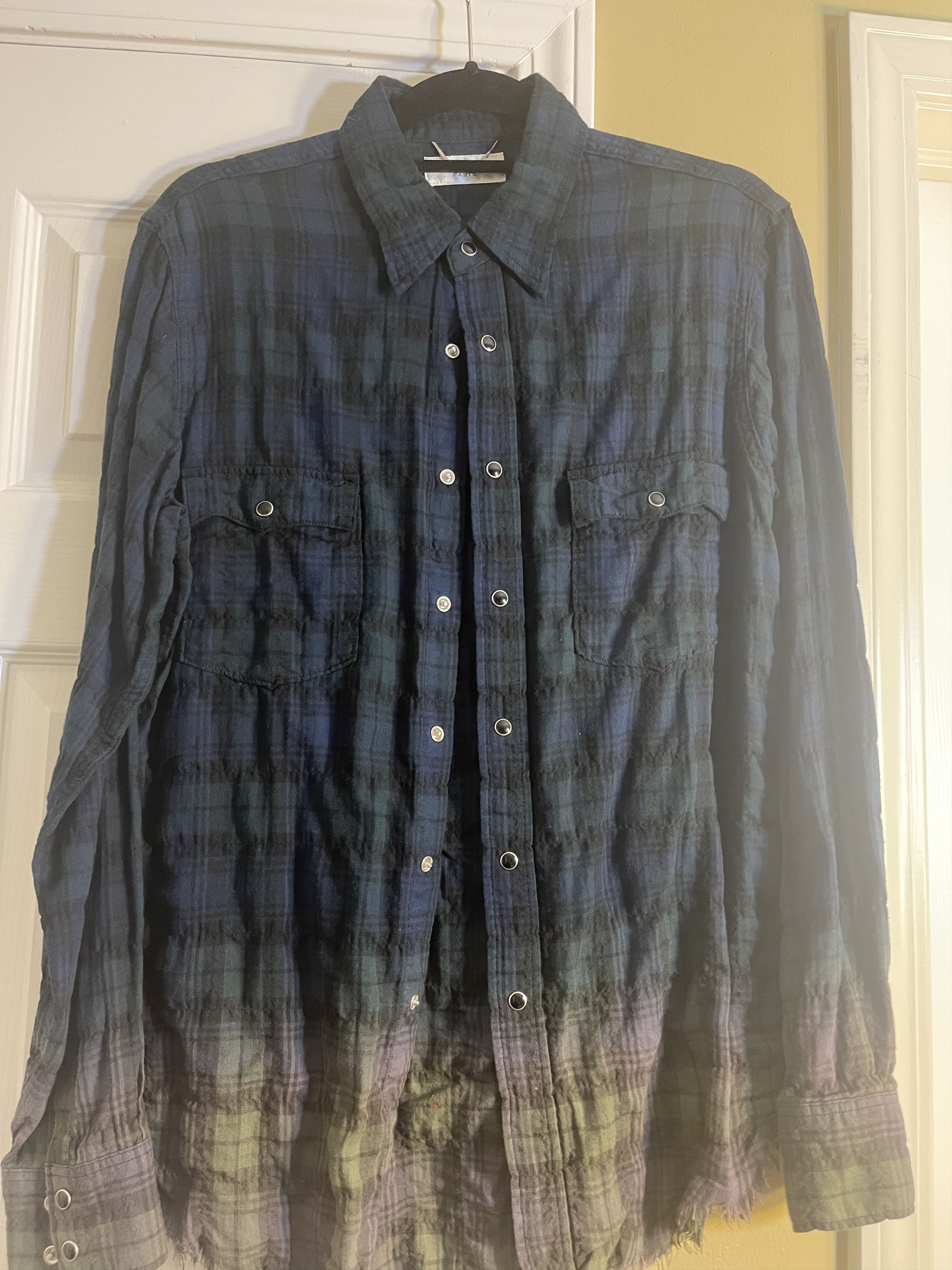 16ss runway bleached shirts