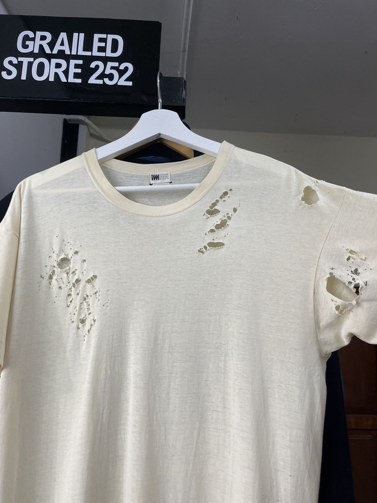 Issey Miyake Vintage Issey miyake Ripped Distressed Shirt Size US L / EU 52-54 / 3 - 5 Thumbnail