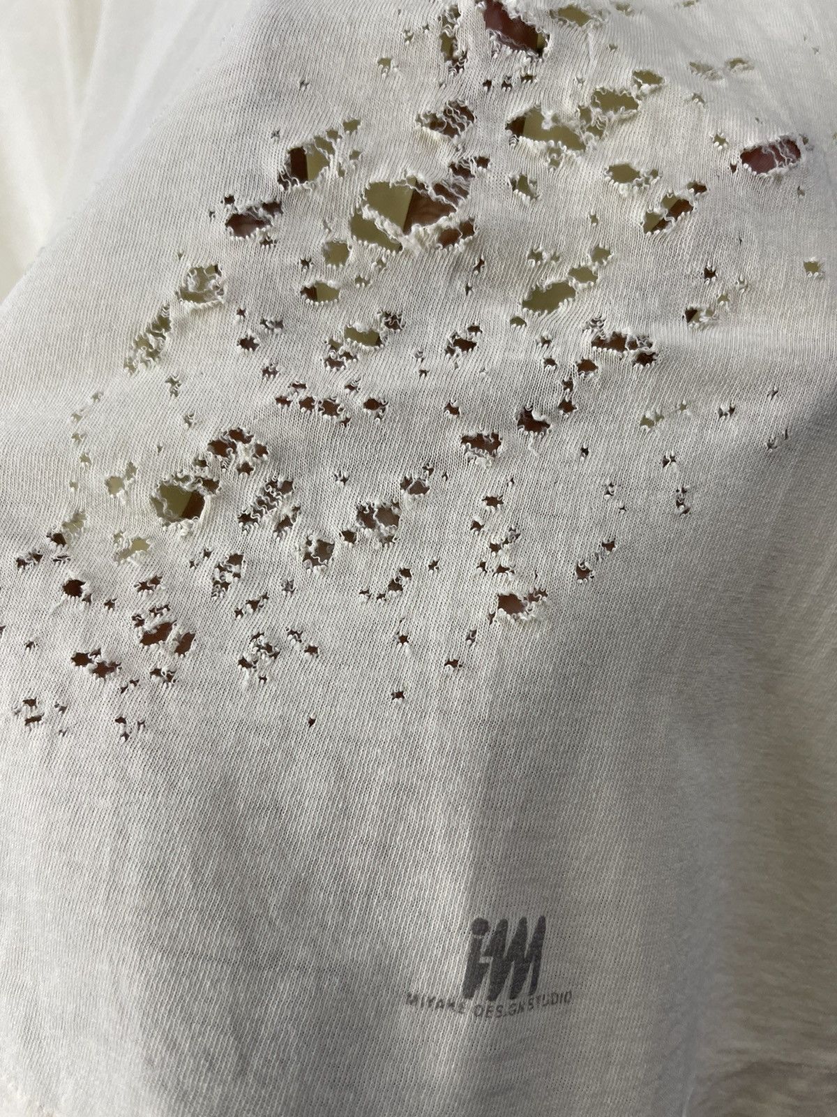 Issey Miyake Vintage Issey miyake Ripped Distressed Shirt Size US L / EU 52-54 / 3 - 14 Thumbnail
