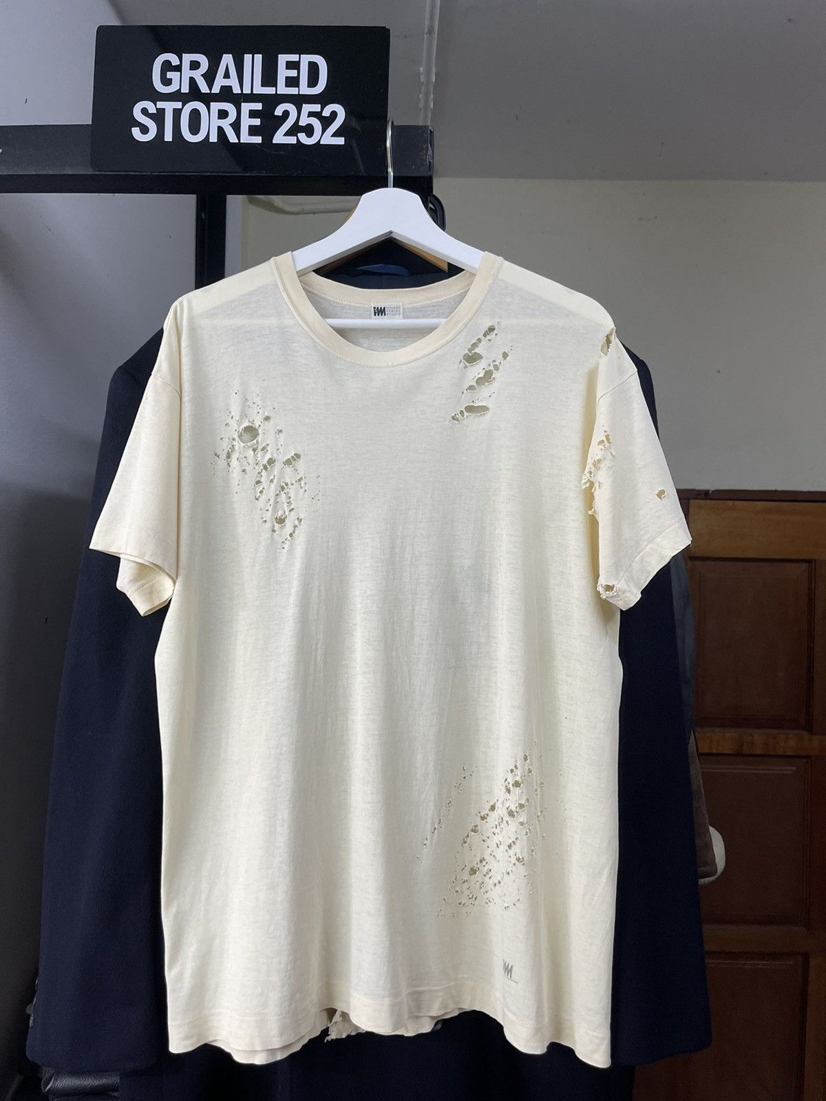 Issey Miyake Vintage Issey miyake Ripped Distressed Shirt Size US L / EU 52-54 / 3 - 1 Thumbnail