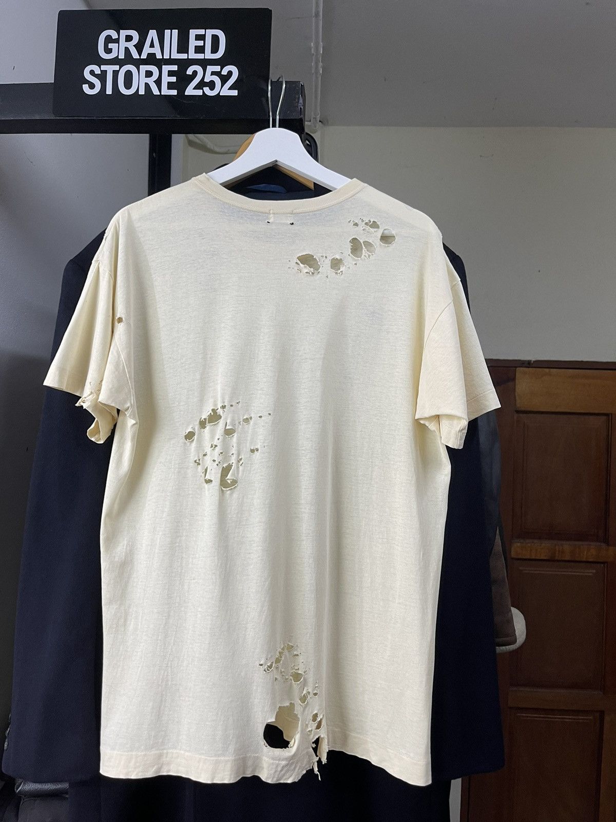 Issey Miyake Vintage Issey miyake Ripped Distressed Shirt Size US L / EU 52-54 / 3 - 2 Thumbnail