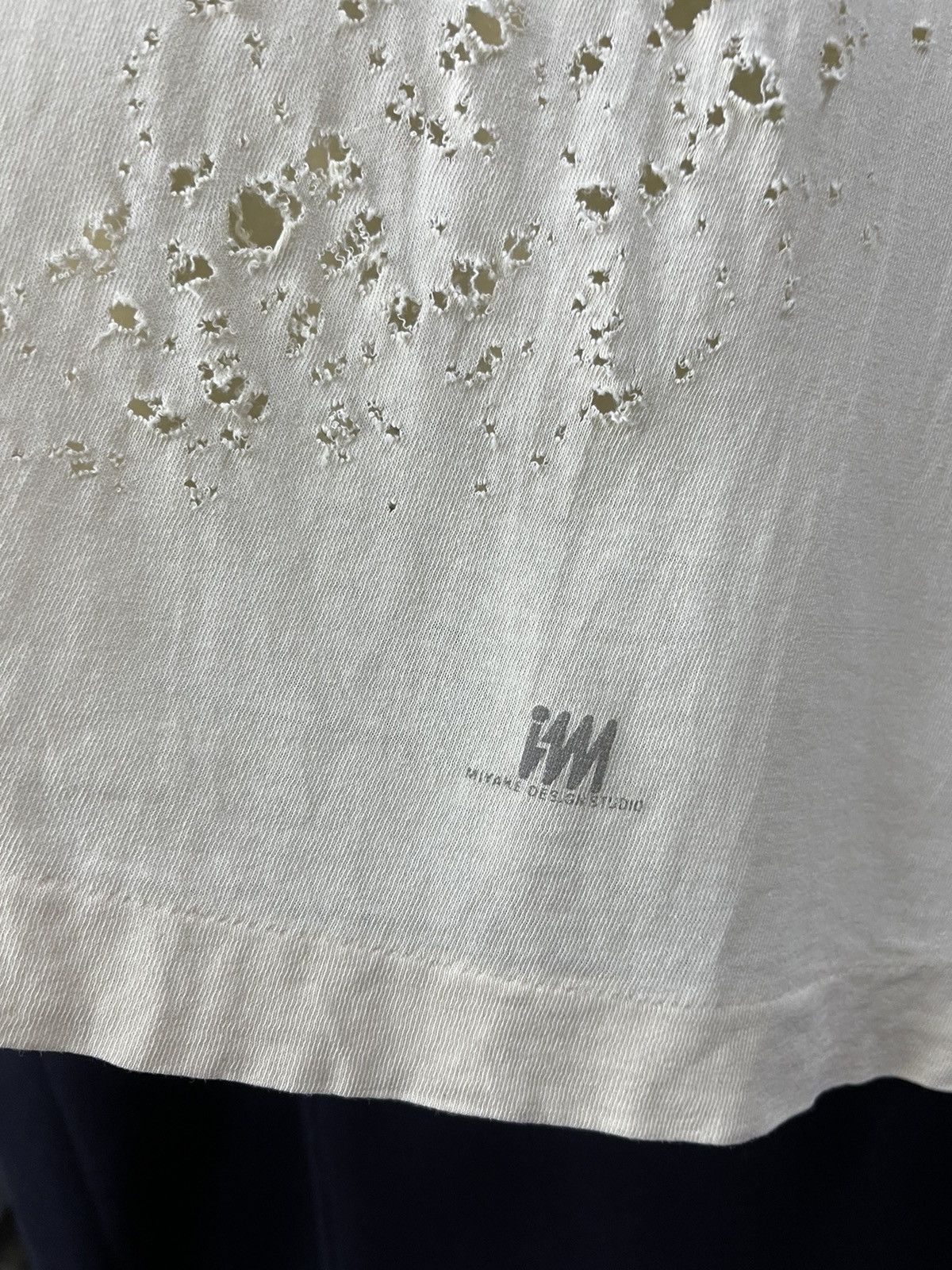 Issey Miyake Vintage Issey miyake Ripped Distressed Shirt Size US L / EU 52-54 / 3 - 13 Thumbnail
