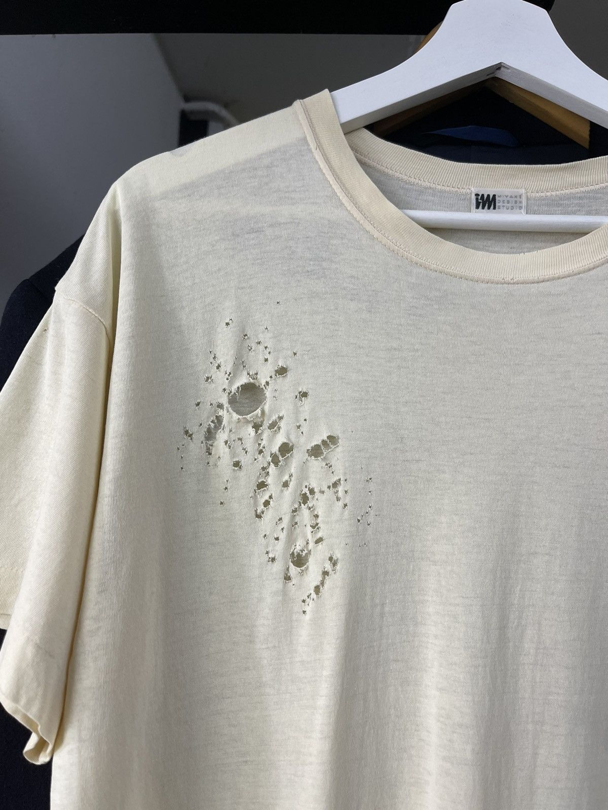 Issey Miyake Vintage Issey miyake Ripped Distressed Shirt Size US L / EU 52-54 / 3 - 6 Thumbnail