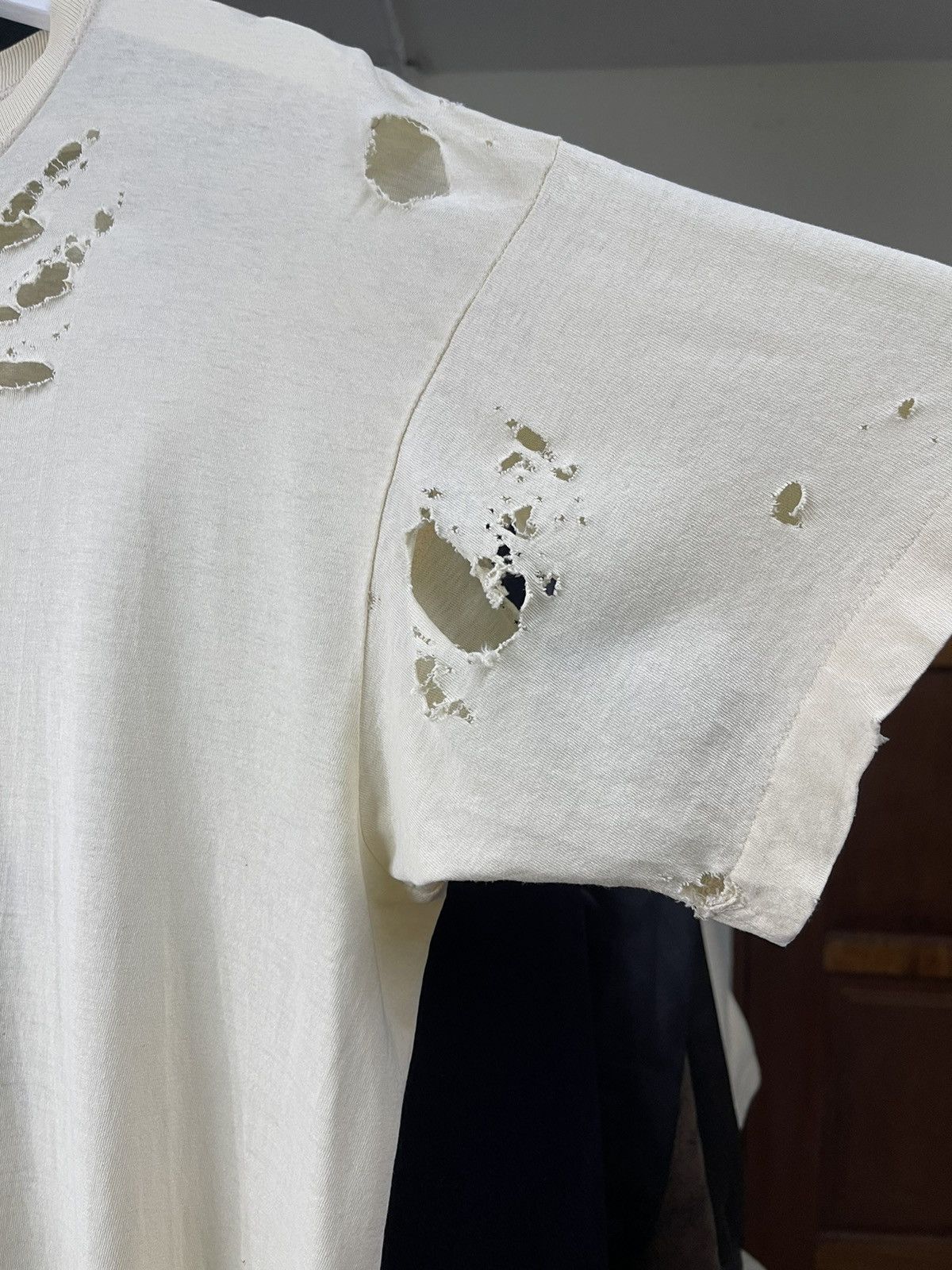 Issey Miyake Vintage Issey miyake Ripped Distressed Shirt Size US L / EU 52-54 / 3 - 9 Thumbnail