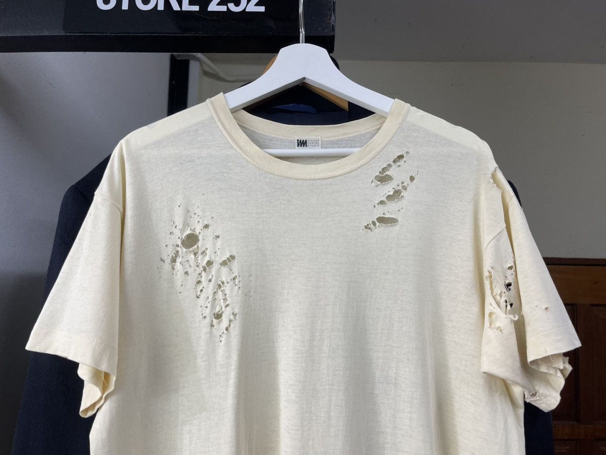 Issey Miyake Vintage Issey miyake Ripped Distressed Shirt Size US L / EU 52-54 / 3 - 3 Thumbnail