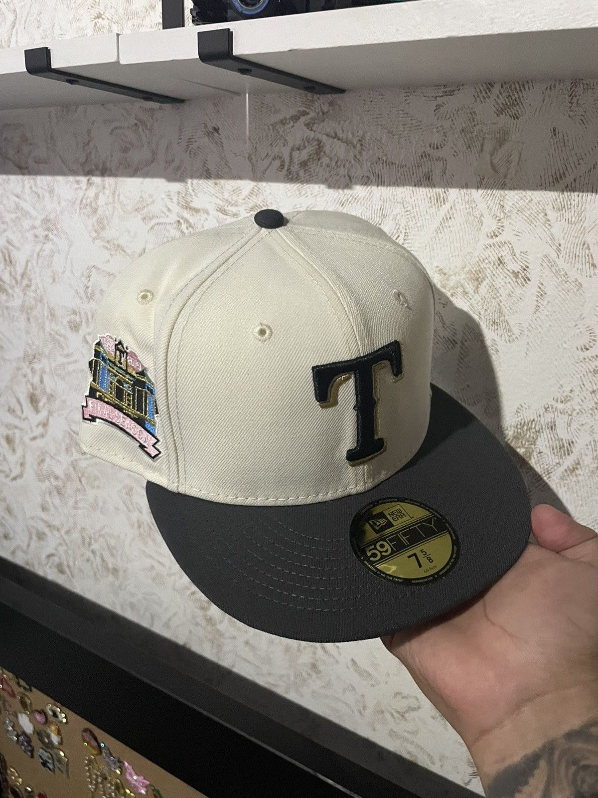 7 1/8 Texas Rangers Rushmore Inspired Bklyncap Noho Club Fitted