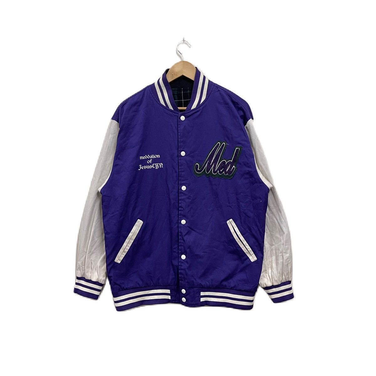 Number (N)ine Brthbreath reversible varsity jacket cotton Size US XL / EU 56 / 4 - 1 Thumbnail