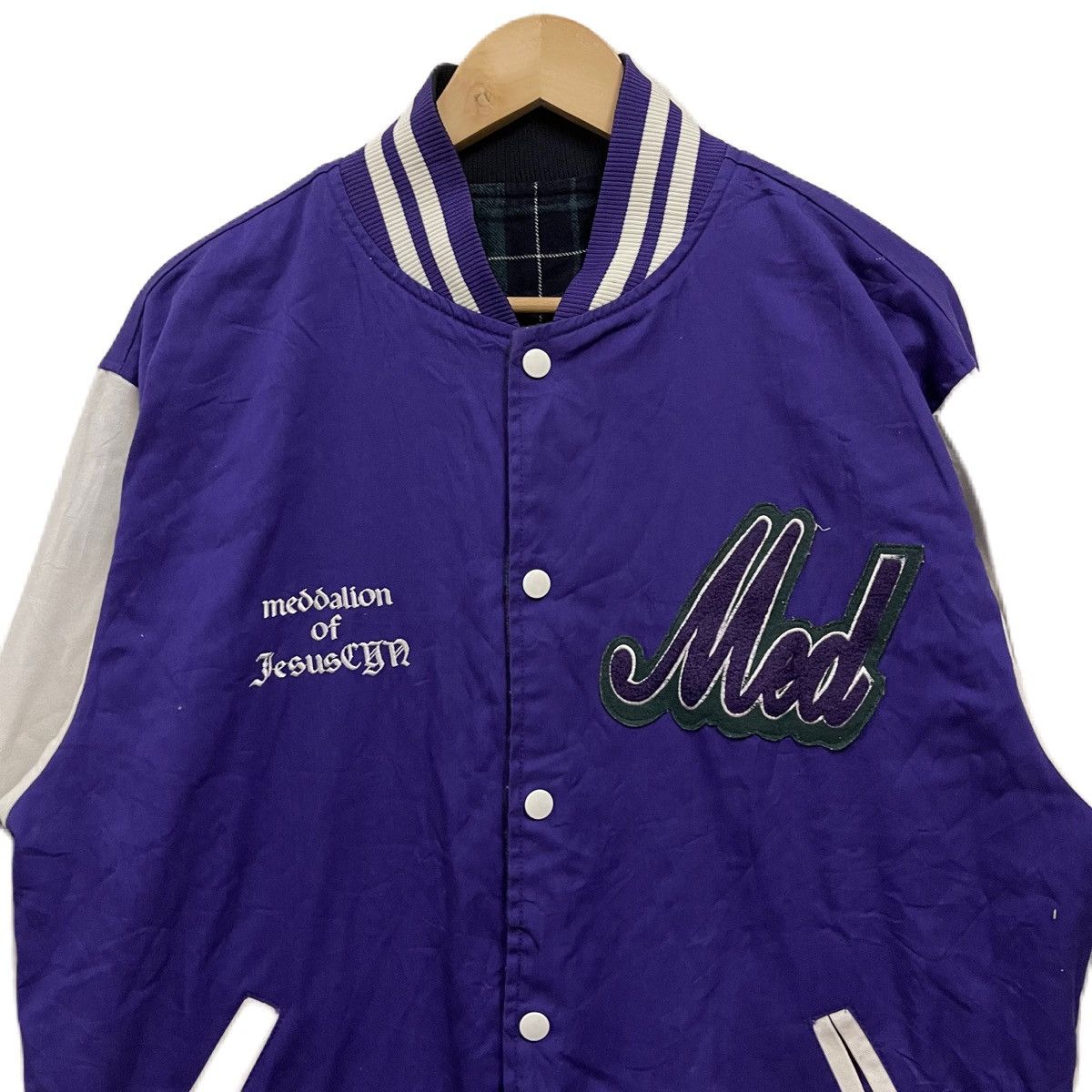 Number (N)ine Brthbreath reversible varsity jacket cotton Size US XL / EU 56 / 4 - 5 Thumbnail