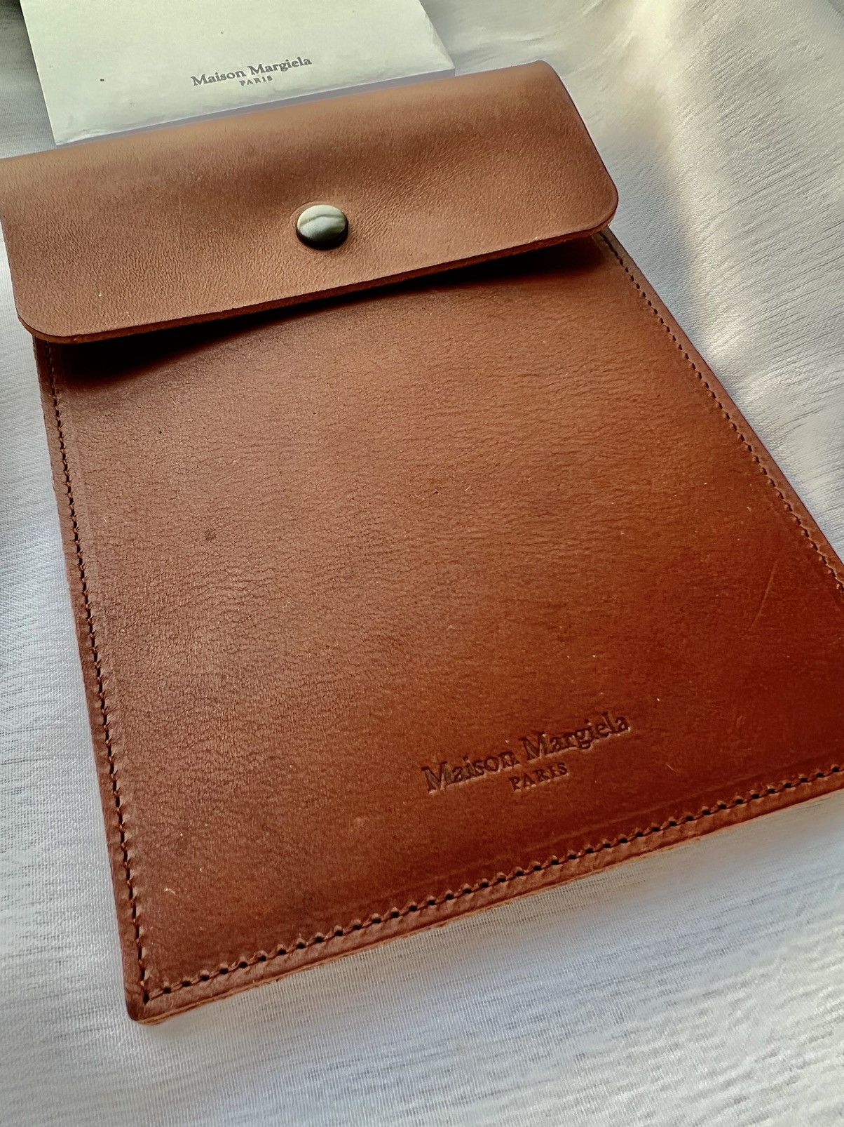 Maison Margiela Maison Margiela Leather document Case wallet with Note Pad Size ONE SIZE - 3 Thumbnail
