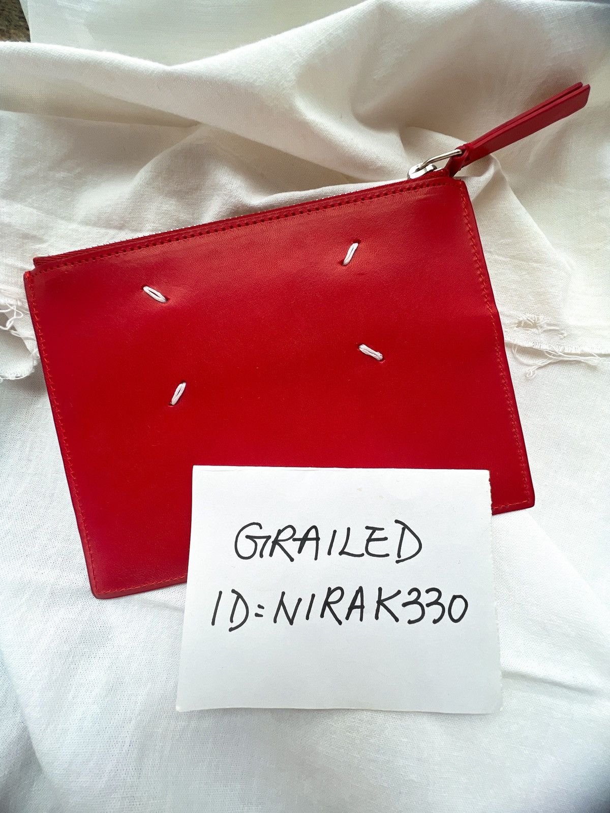 Maison Margiela Martin Margiela 4 stitches Coins card case wallet pouch bag Size ONE SIZE - 10 Thumbnail