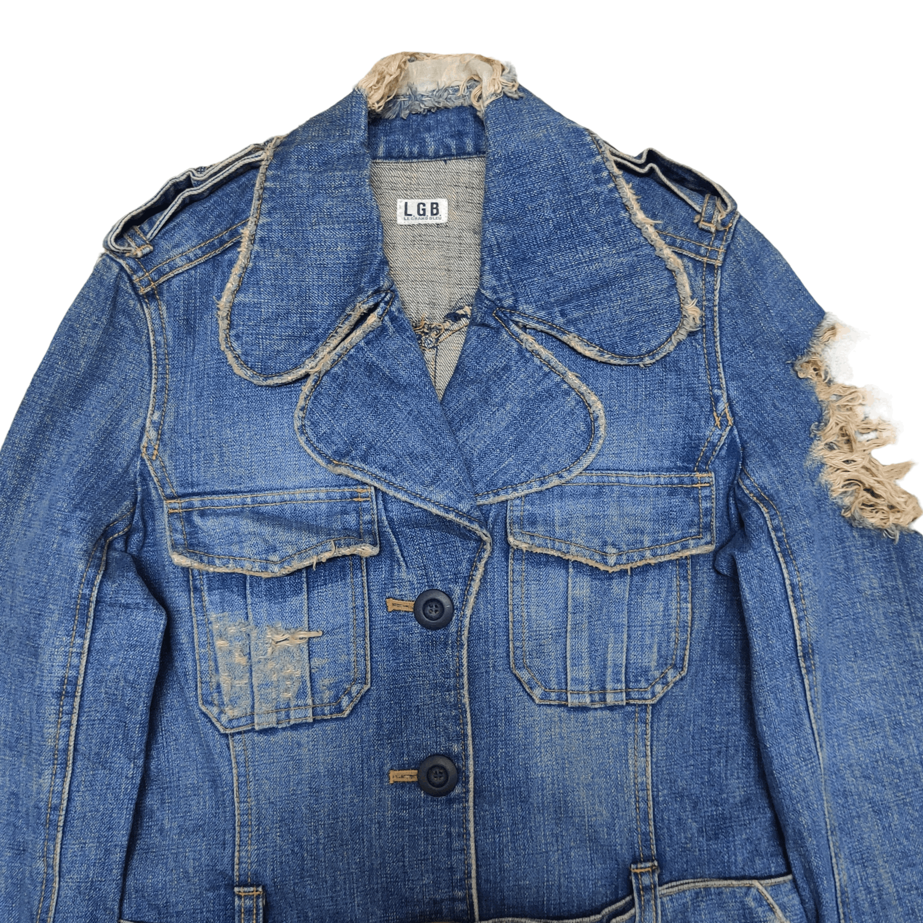 Le Grande Bleu (L.G.B.) Le Grande Bleu (L.G.B.) Denim Jacket ifsixwasnine Size US XS / EU 42 / 0 - 2 Thumbnail