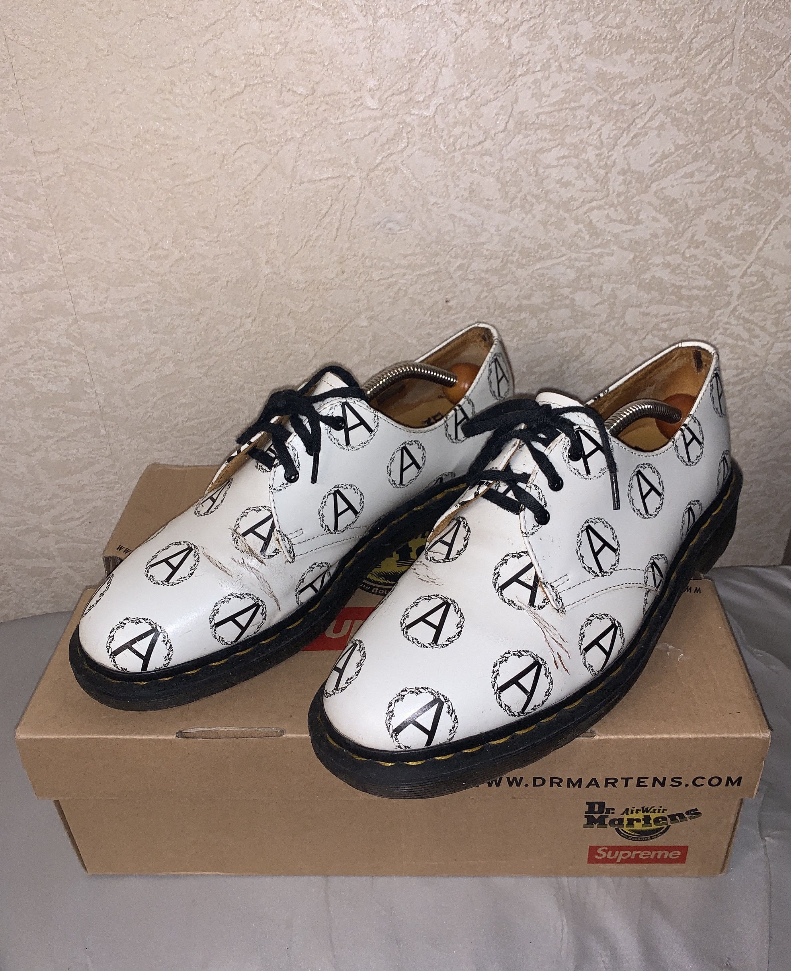 Supreme Dr. Martens 3-Eye Supreme x Undercover Anarchy White | Grailed