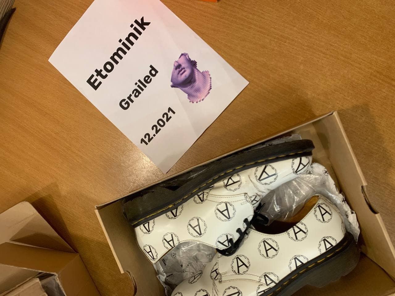 Dr. Martens × Supreme × Undercover Dr. Martens 3-Eye Supreme x Undercover Anarchy White Size US 9 / EU 42 - 13 Thumbnail