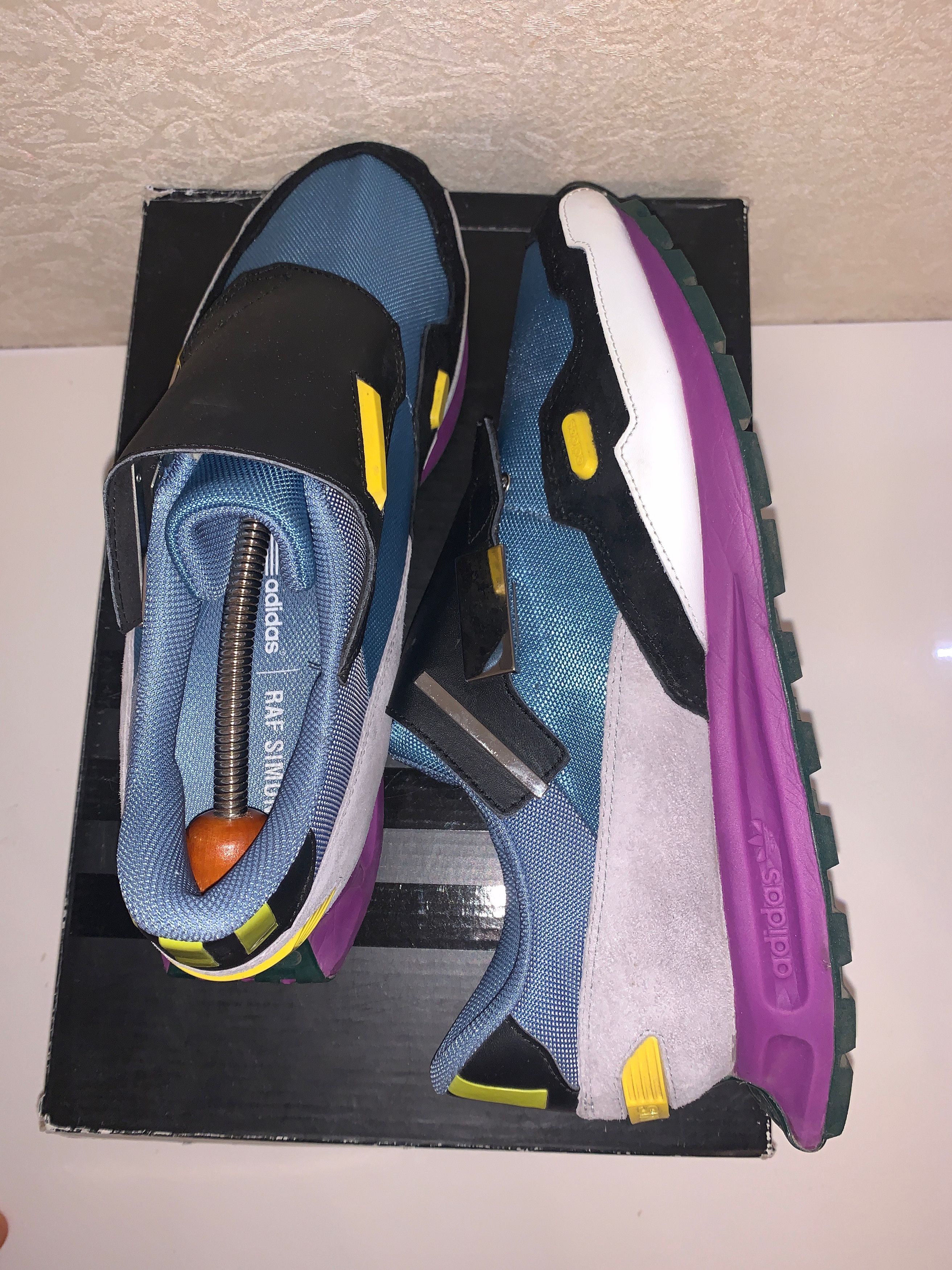 Adidas × Raf Simons ADIDAS X RAF SIMONS FORMULA ONE POWER BLUE & BLACK Size US 9.5 / EU 42-43 - 13 Thumbnail